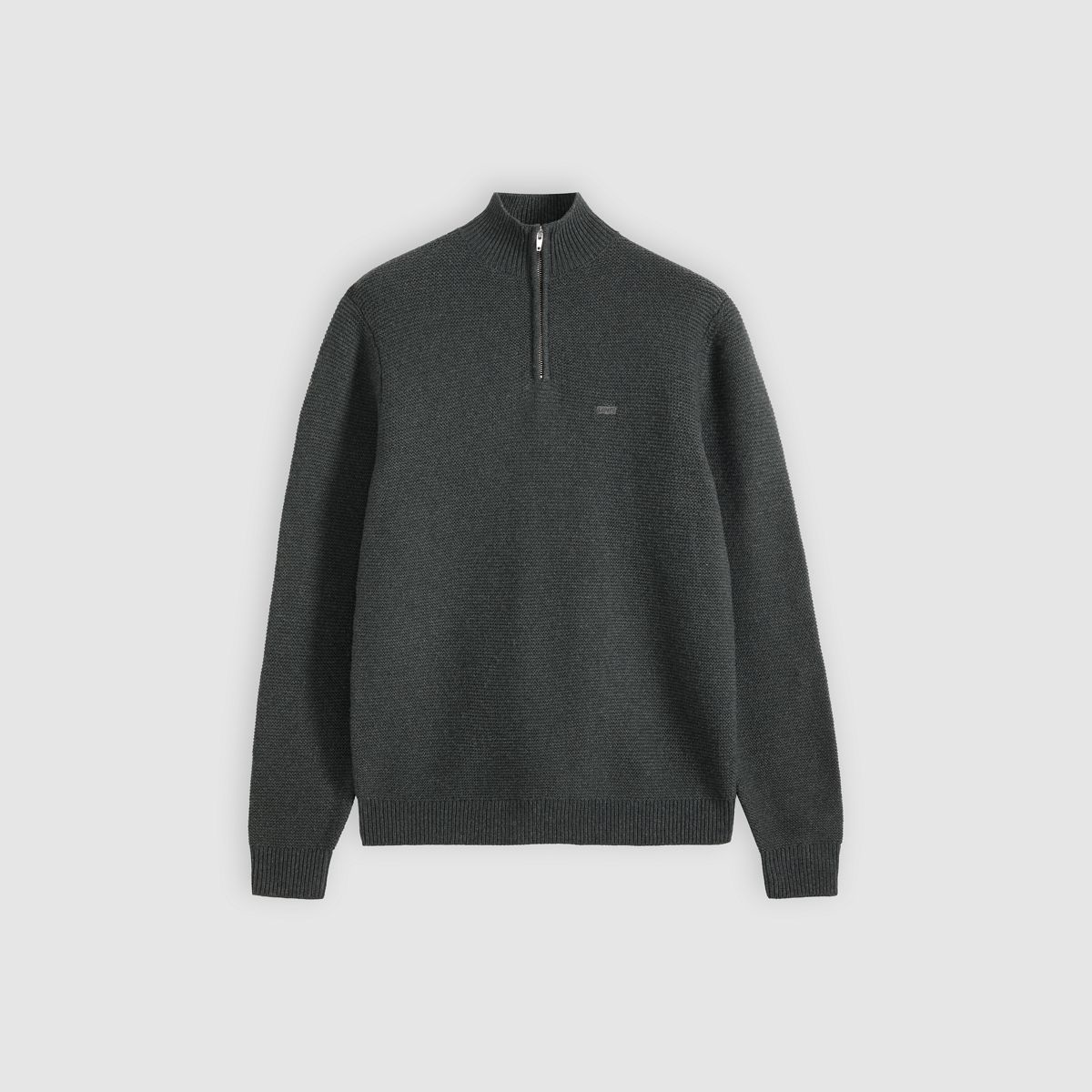Housemark Quarter Zip Sweater — Obscidian Heather - Black