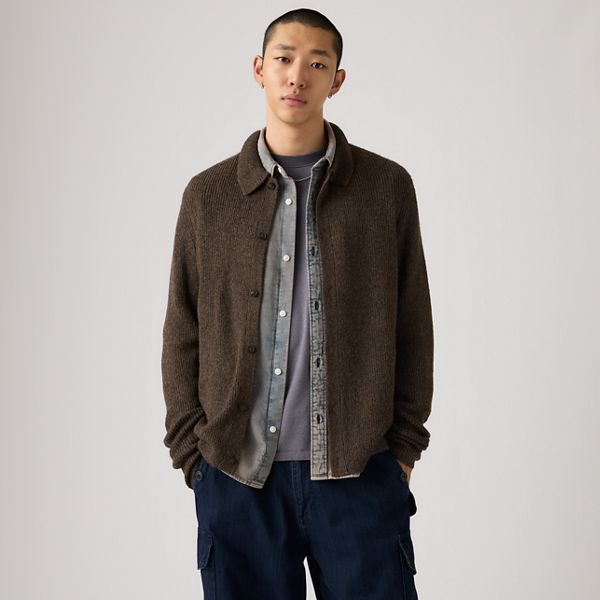 Catalina Cardigan — Chocolate Brown Heather - Brown