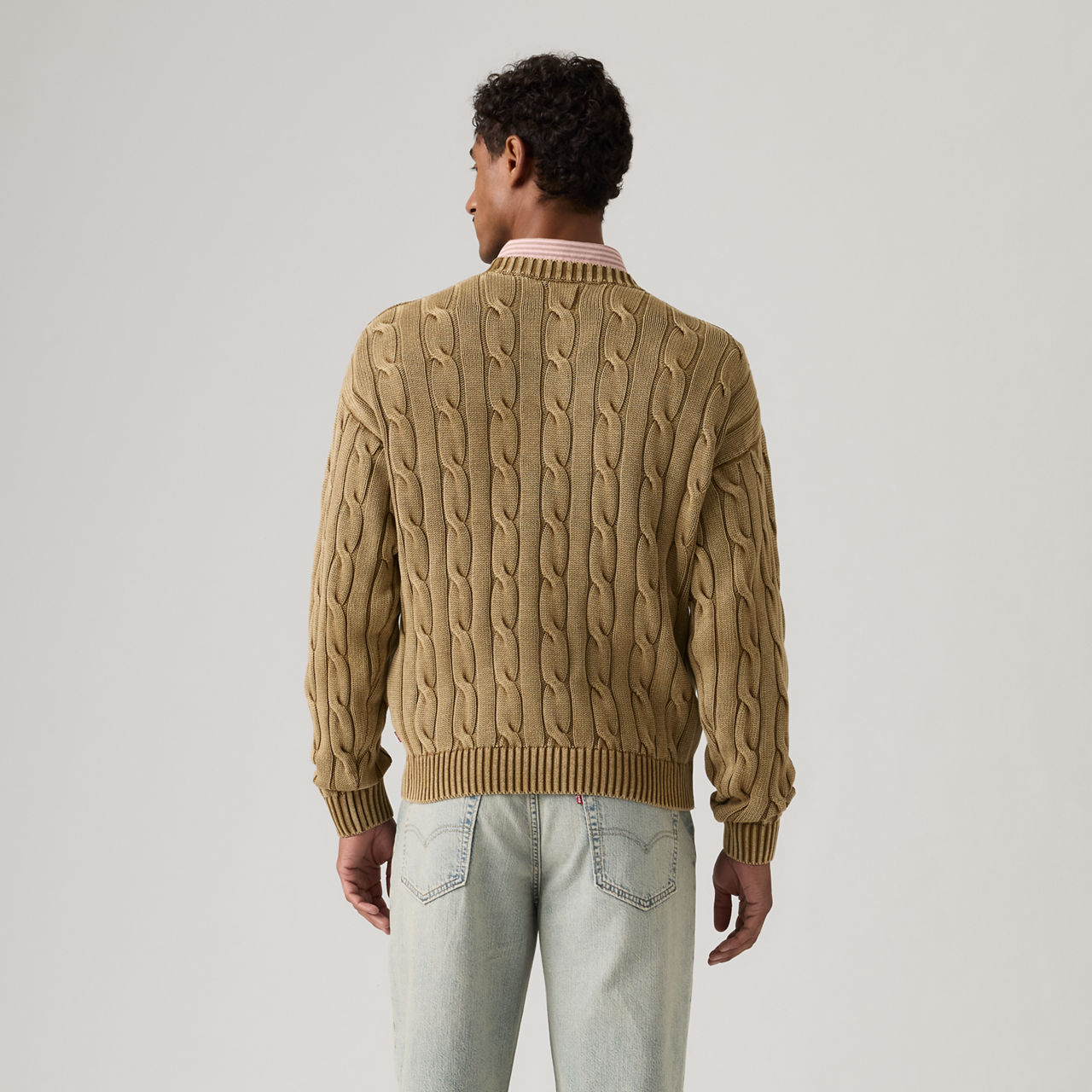 Carmel Cable Crewneck Sweater 4