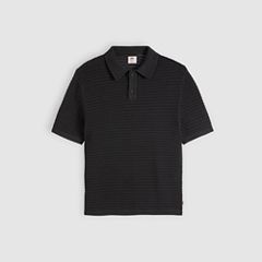 100% Cotton Laguna Sweater Polo — Dark Phantom - Black 5