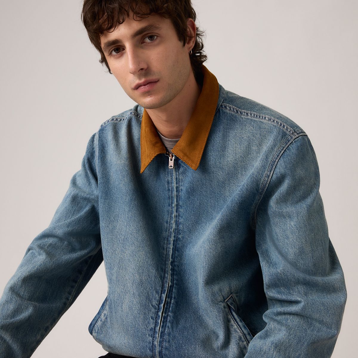 Castro Mechanics Full-Zip Jacket — Light It Up - Medium Wash