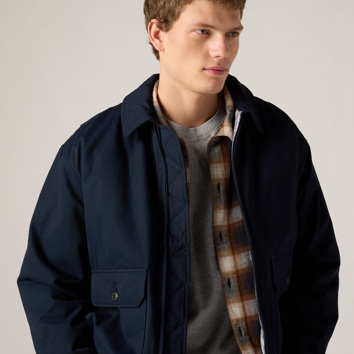 Cortland Canvas Jacket — Sky Captain - Blue