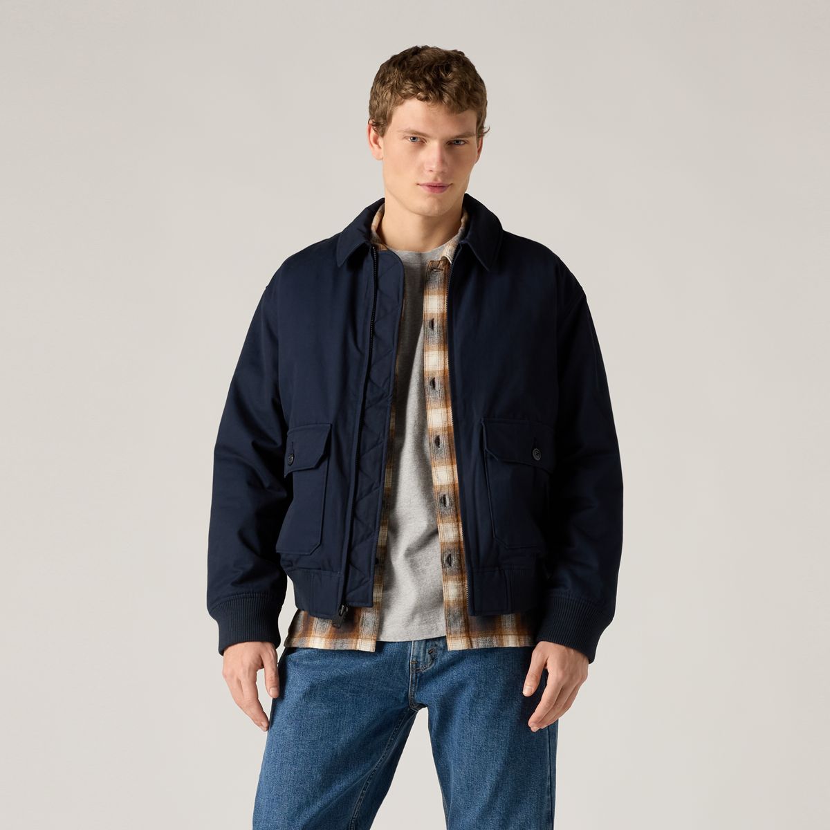 Cortland Canvas Jacket — Sky Captain - Blue