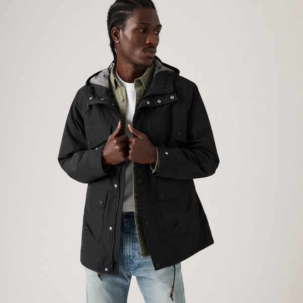 Marina Utility Parka — Jet Black - Black