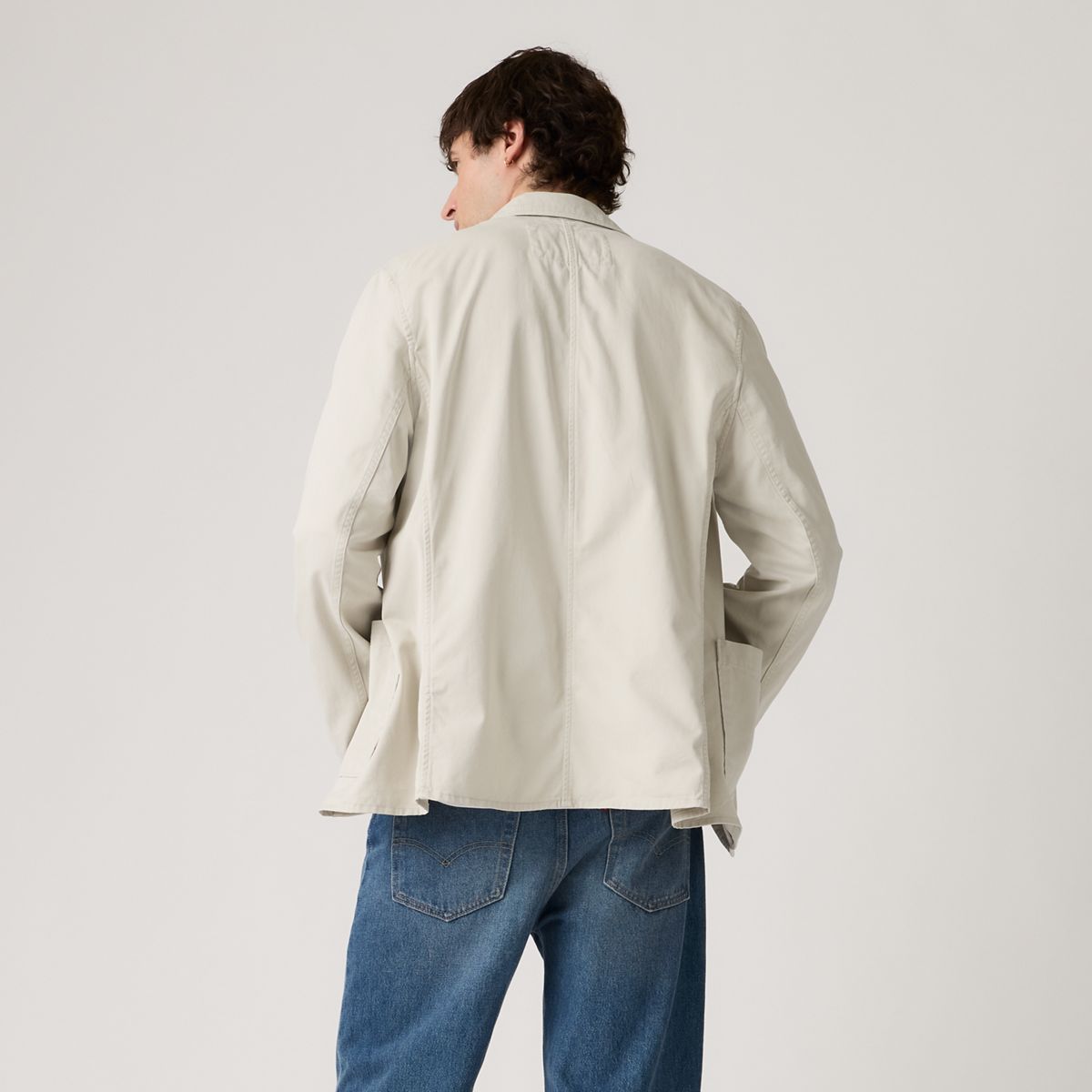 Antonio Blazer — Pumice - White