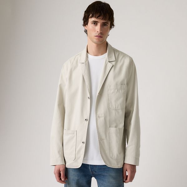 Antonio Blazer — Pumice - White