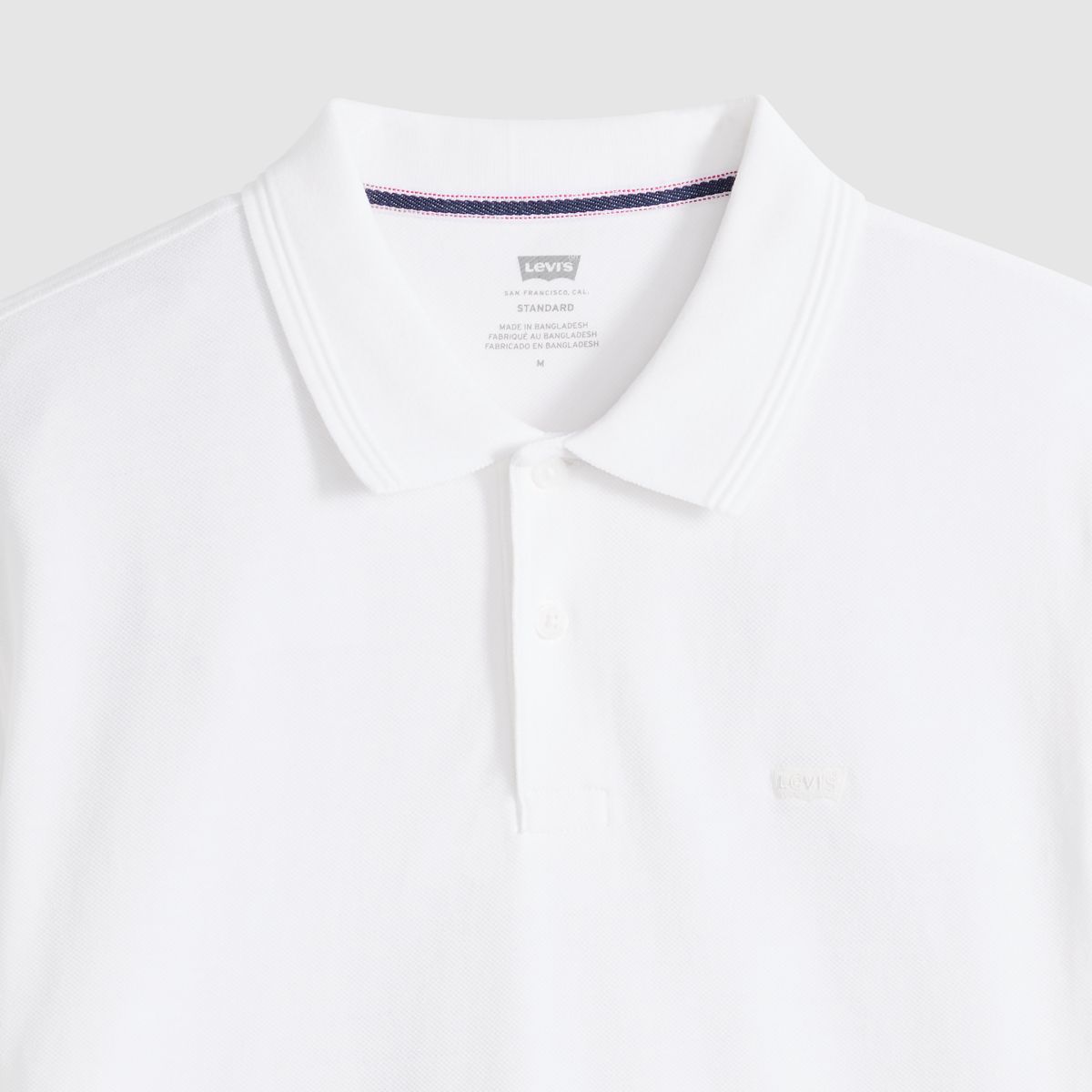 100% Cotton Levi's Original Polo — Bright White - White
