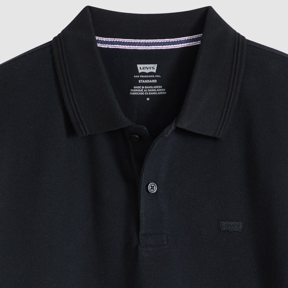100% Cotton Levi's Original Polo — Mineral Black - Black