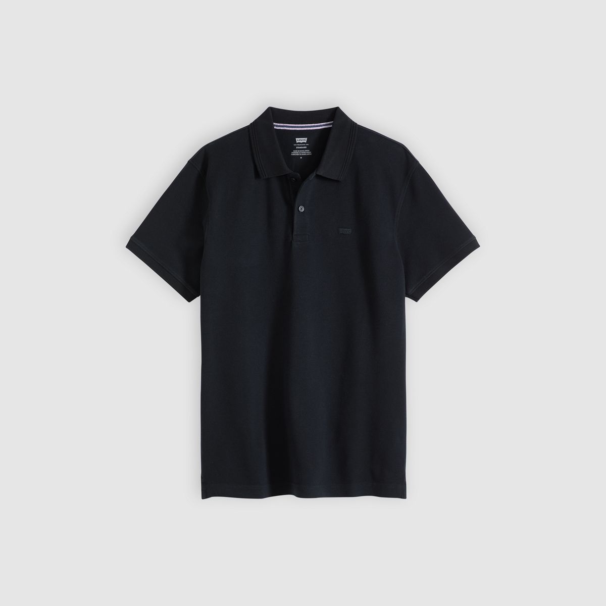 100% Cotton Levi's Original Polo — Mineral Black - Black