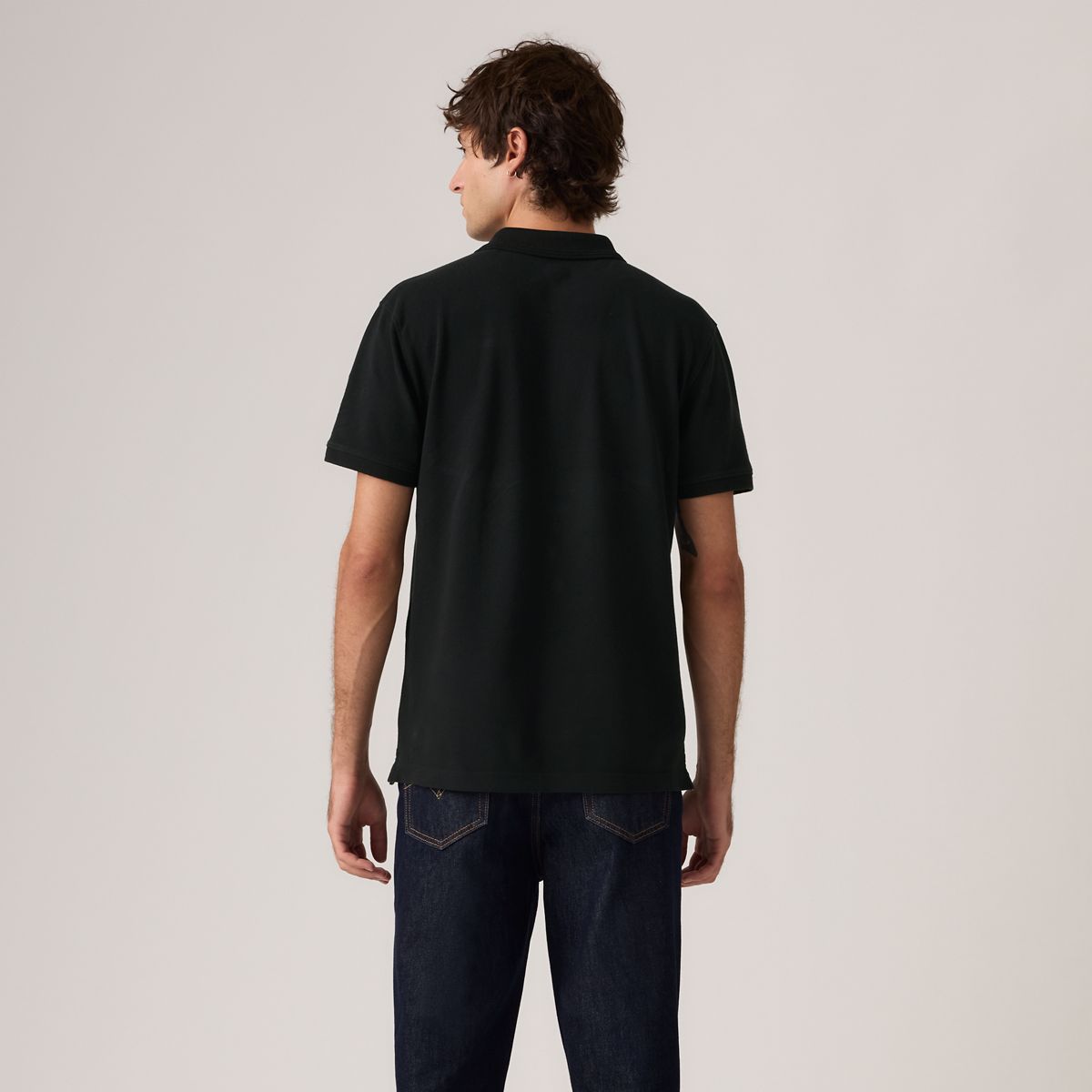 100% Cotton Levi's Original Polo — Mineral Black - Black
