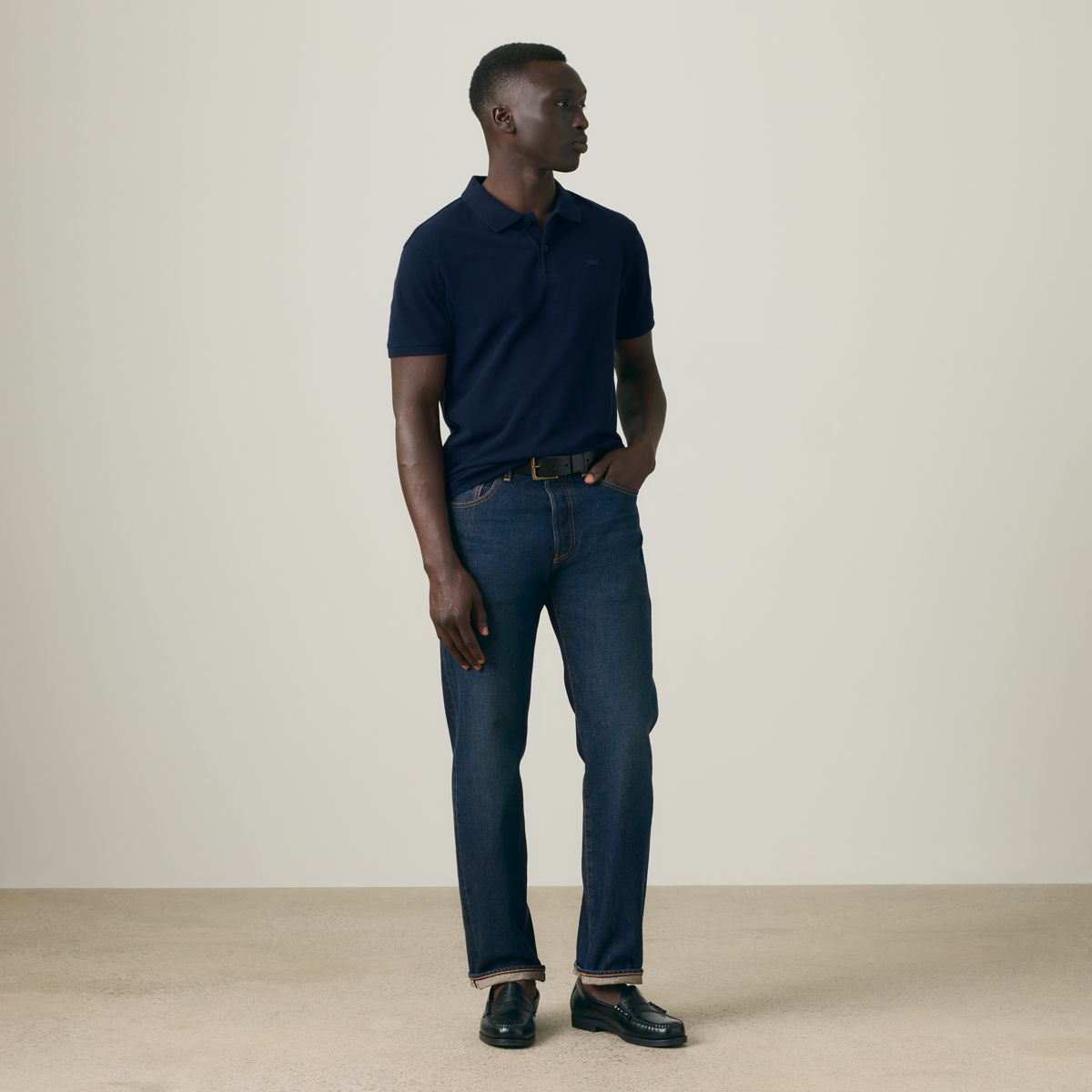 100% Cotton Levi's Original Polo — Navy Blazer - Blue