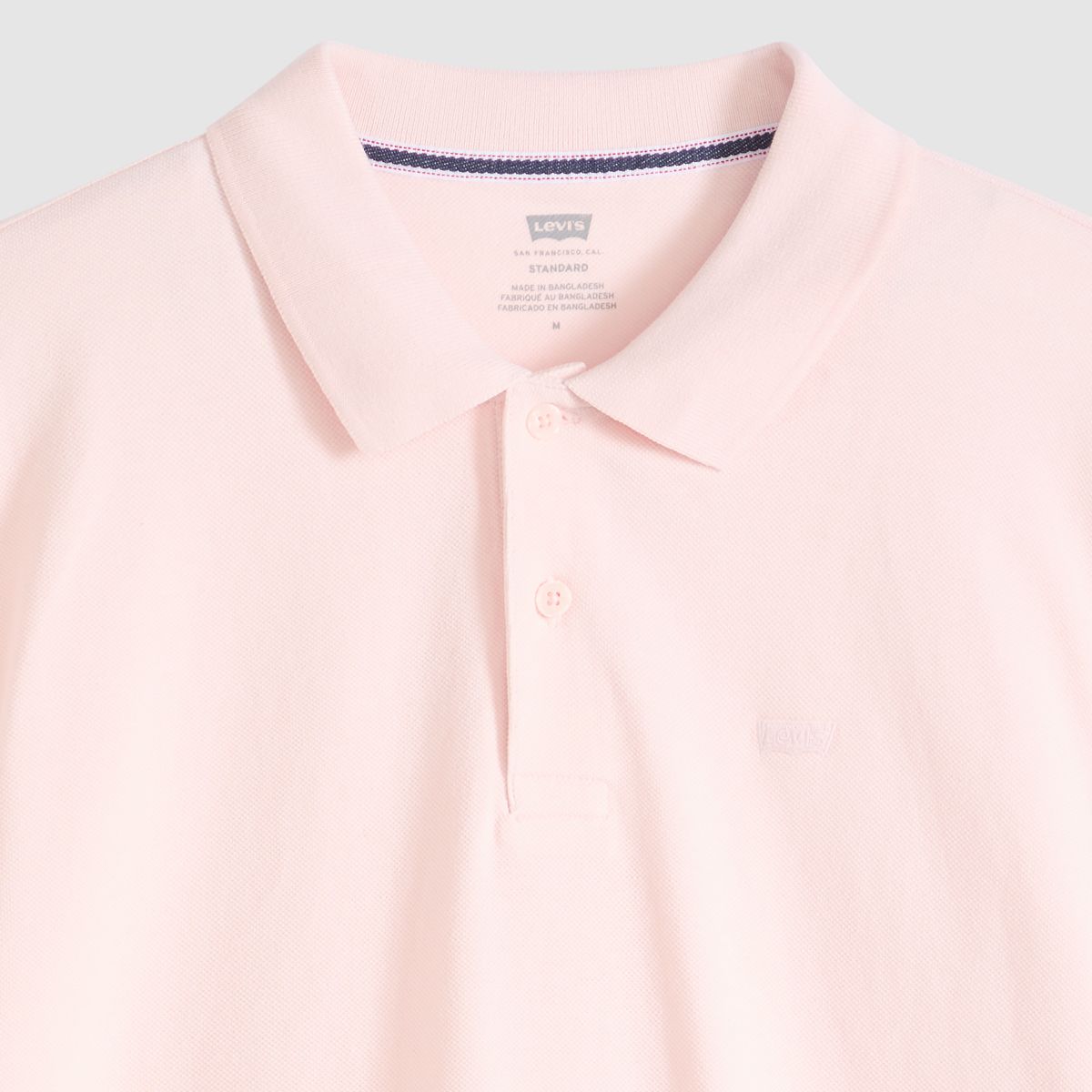 100% Cotton Levi's Original Polo — Crystal Pink - Pink