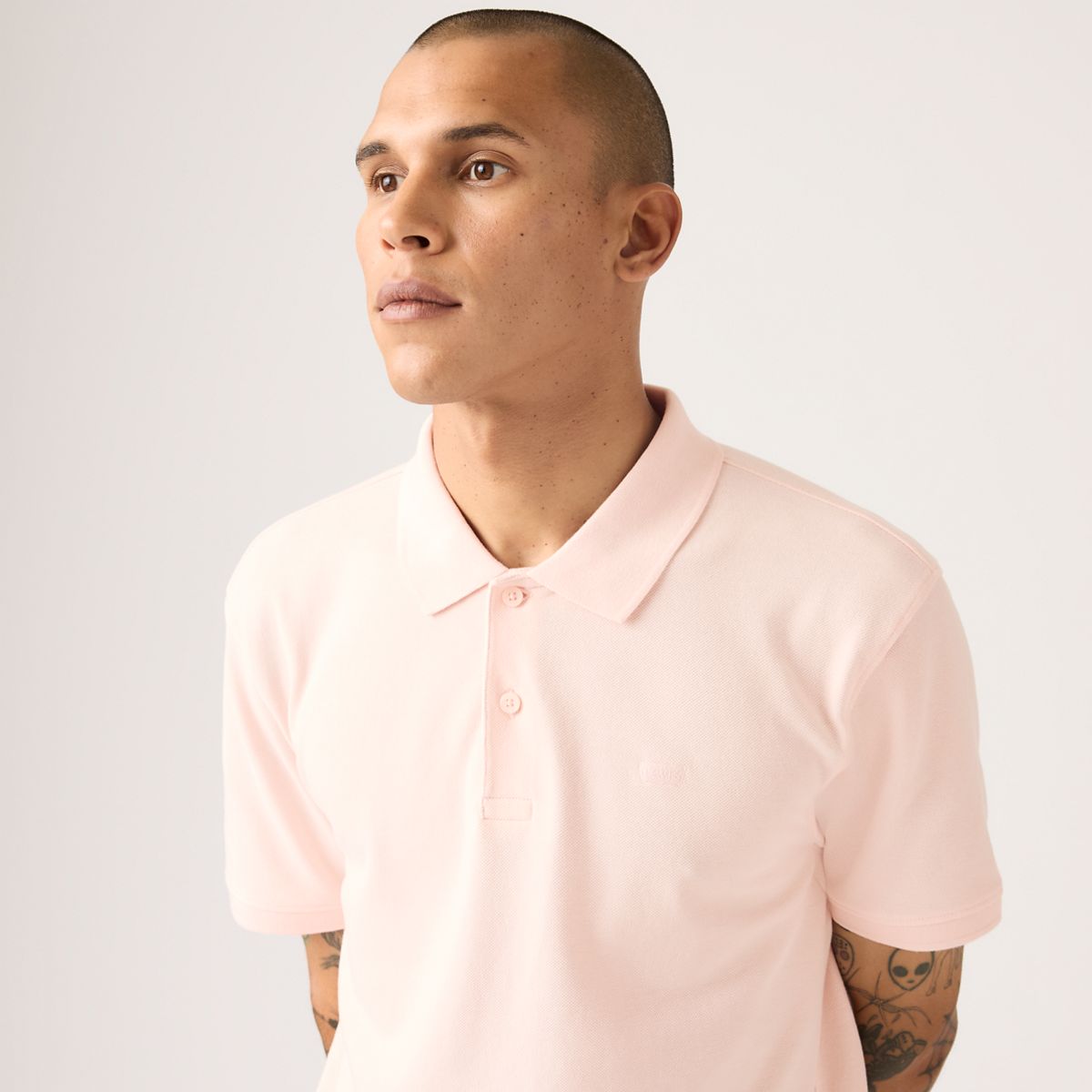 100% Cotton Levi's Original Polo — Crystal Pink - Pink