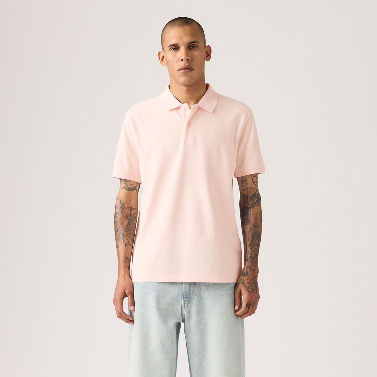 100% Cotton Levi's Original Polo — Crystal Pink - Pink