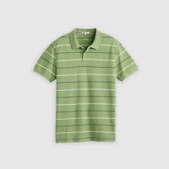 100% Cotton Levi's Original Polo — Doyle Stripe Shale Green - Green 5