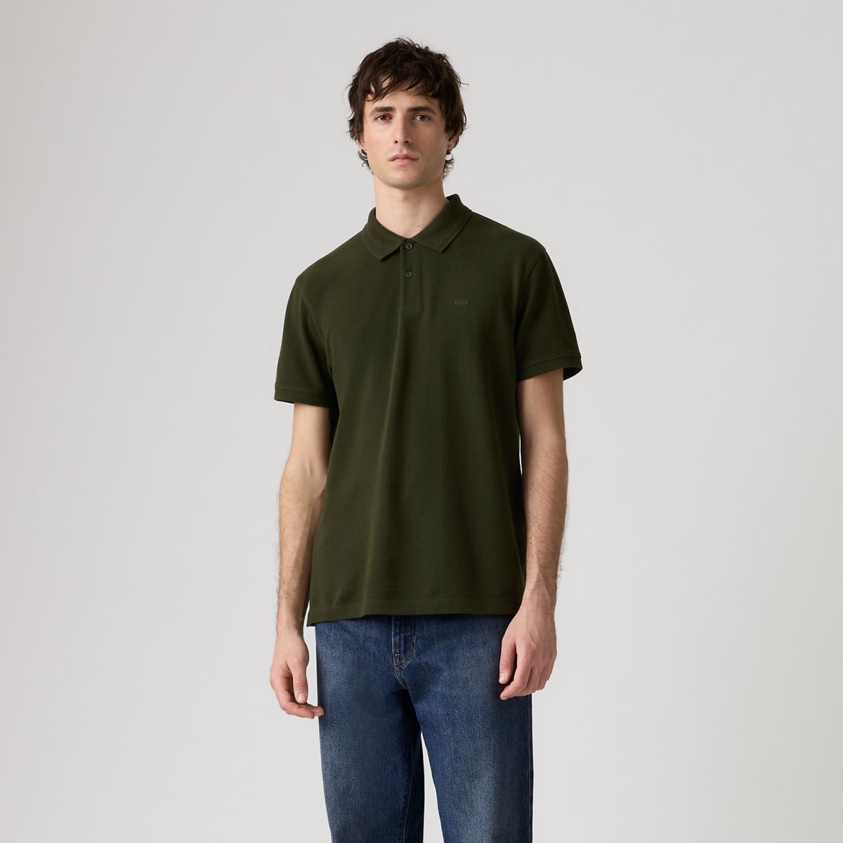 100% Cotton Levi's Original Polo — Rosin - Green