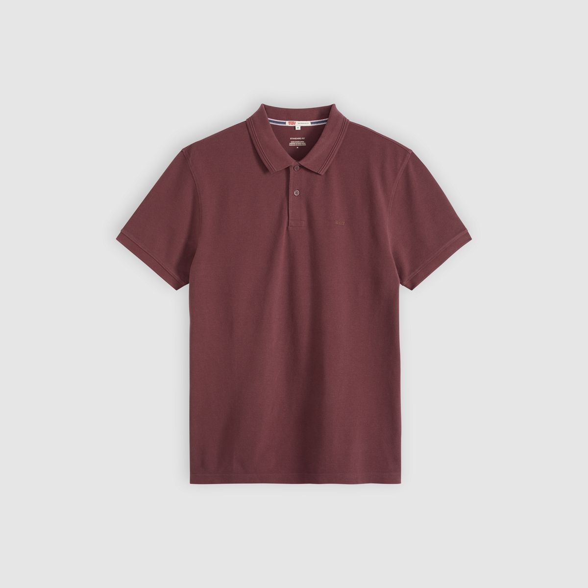 100% Cotton Levi's Original Polo — Vineyard Wine - Red