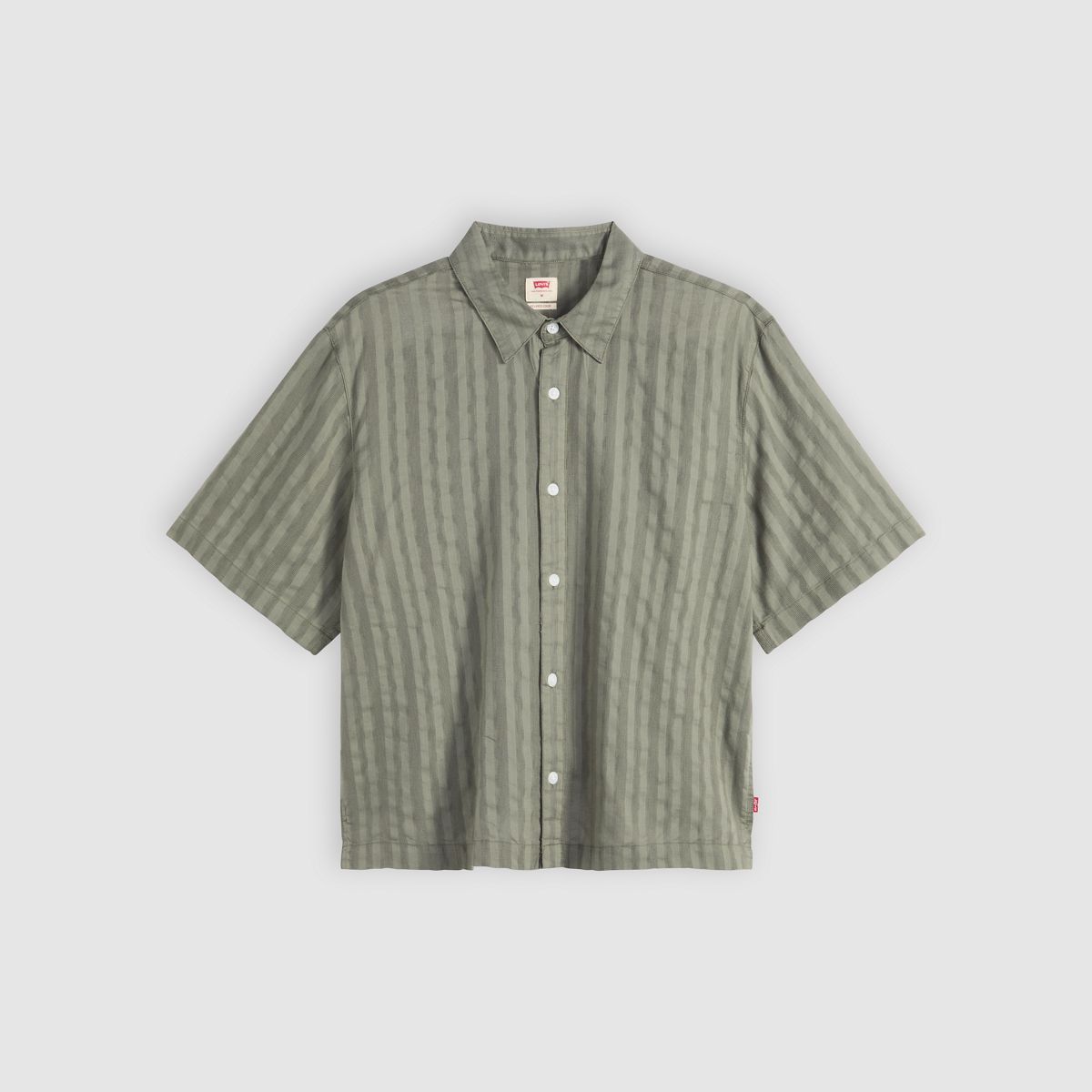 Short-Sleeve Lama Boxy Shirt — Mulled Basil - Green