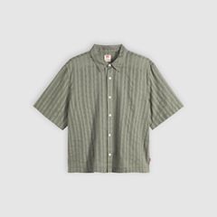 Short-Sleeve Lama Boxy Shirt — Mulled Basil - Green 5