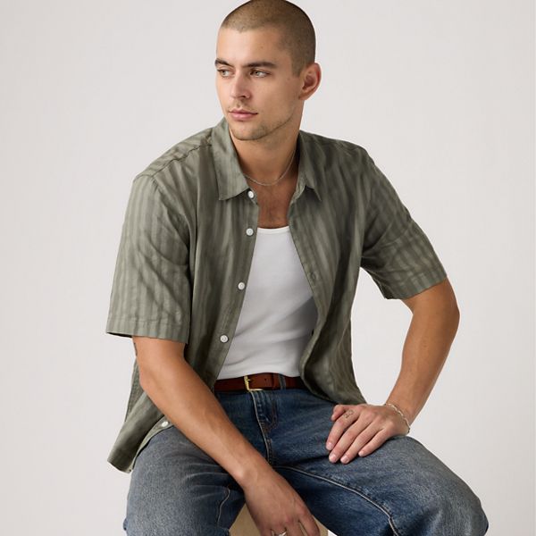 Short-Sleeve Lama Boxy Shirt — Mulled Basil - Green