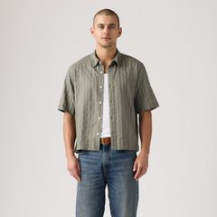 Short-Sleeve Lama Boxy Shirt — Mulled Basil - Green 3