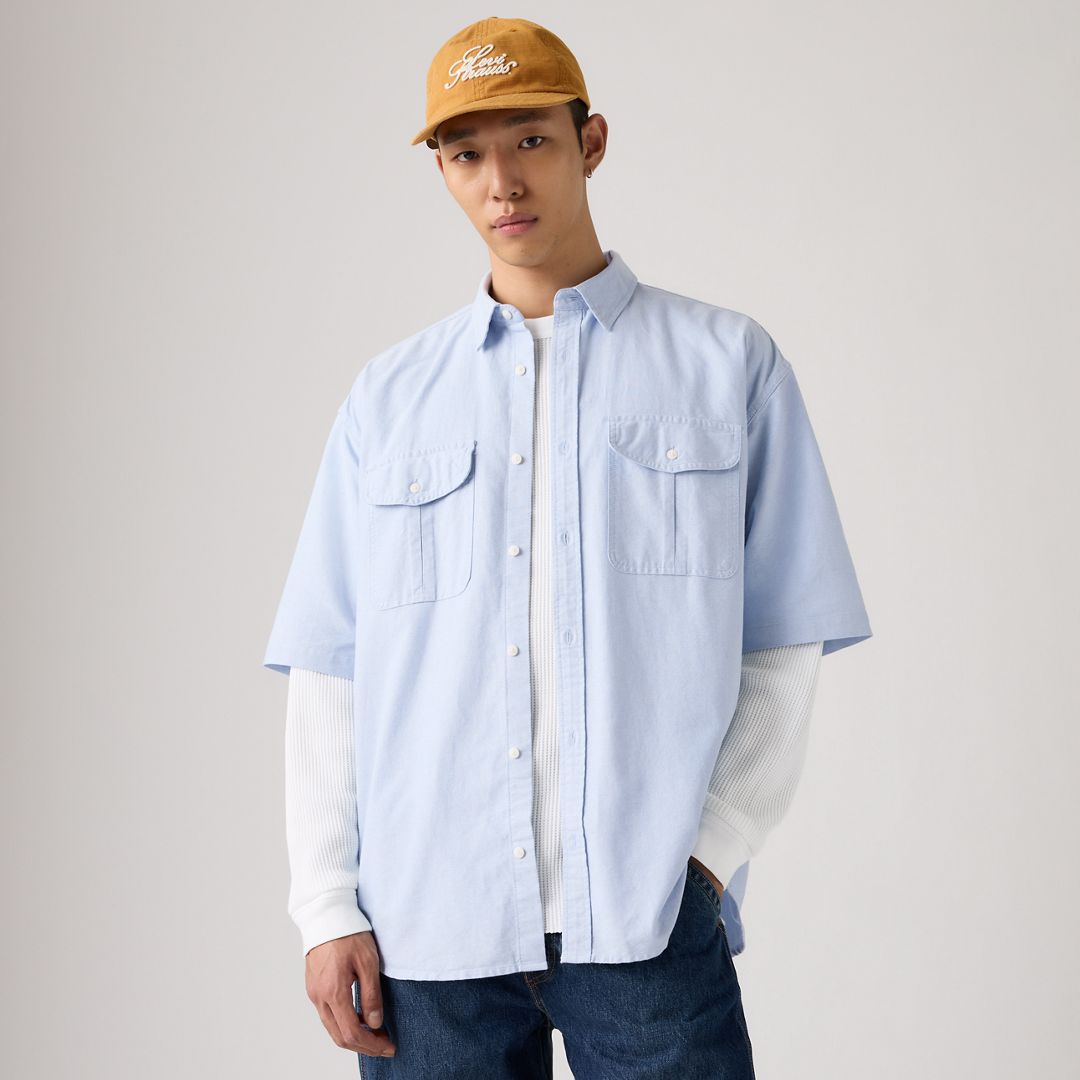 Levi's Short-Sleeve Pacifica Loose Oxford Shirt - Men's XXL