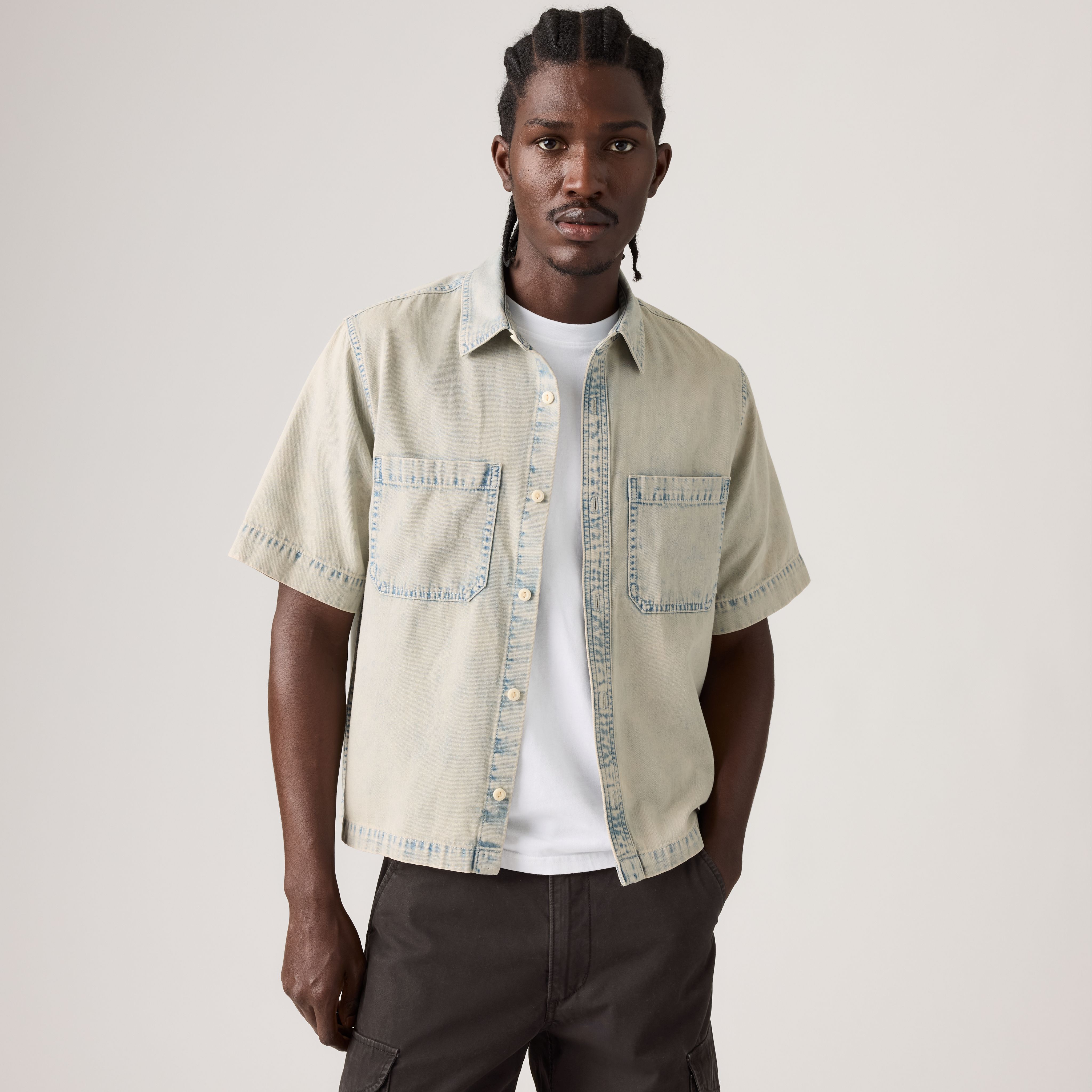 Short-Sleeve Mechanic Boxy Shirt 1