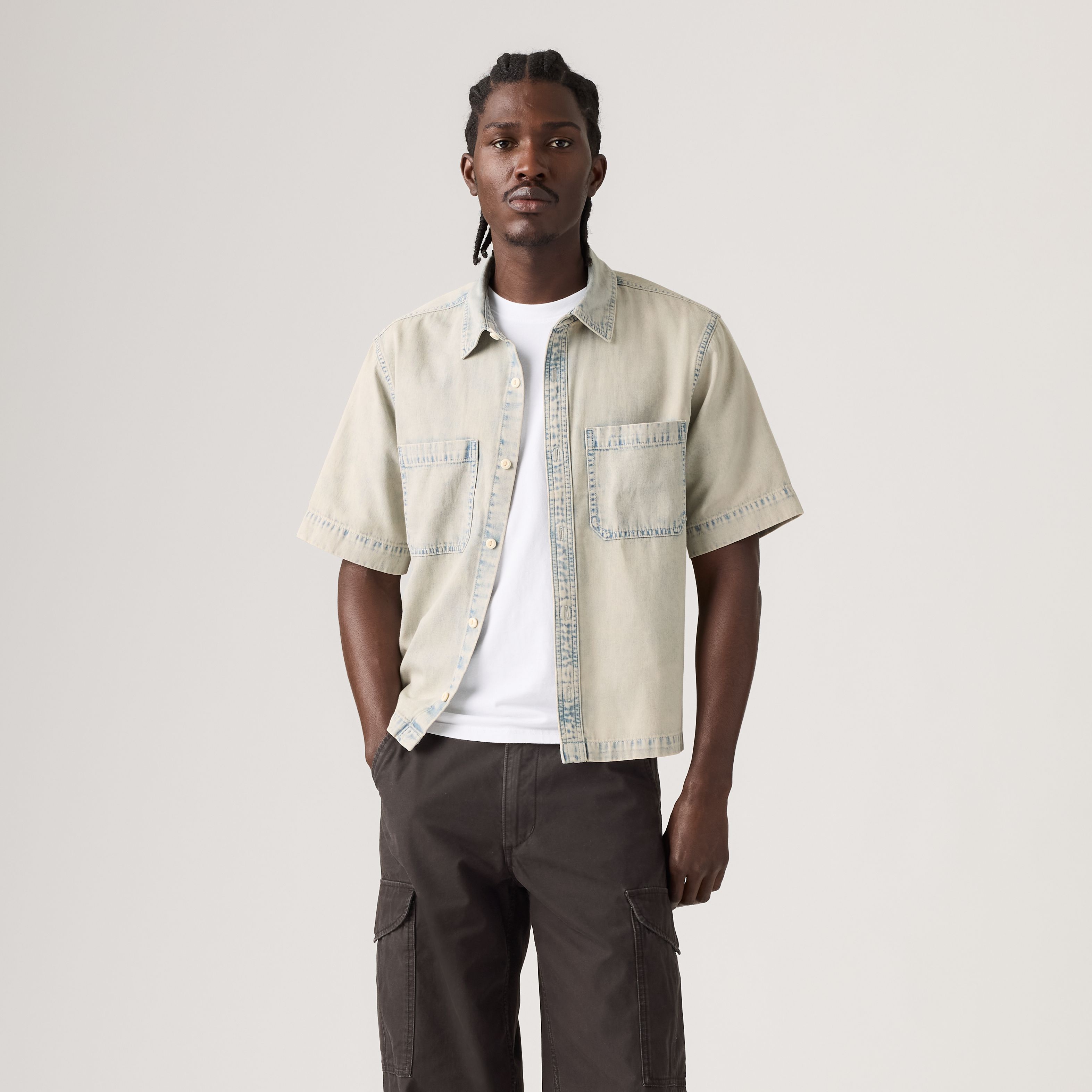 Short-Sleeve Mechanic Boxy Shirt 15