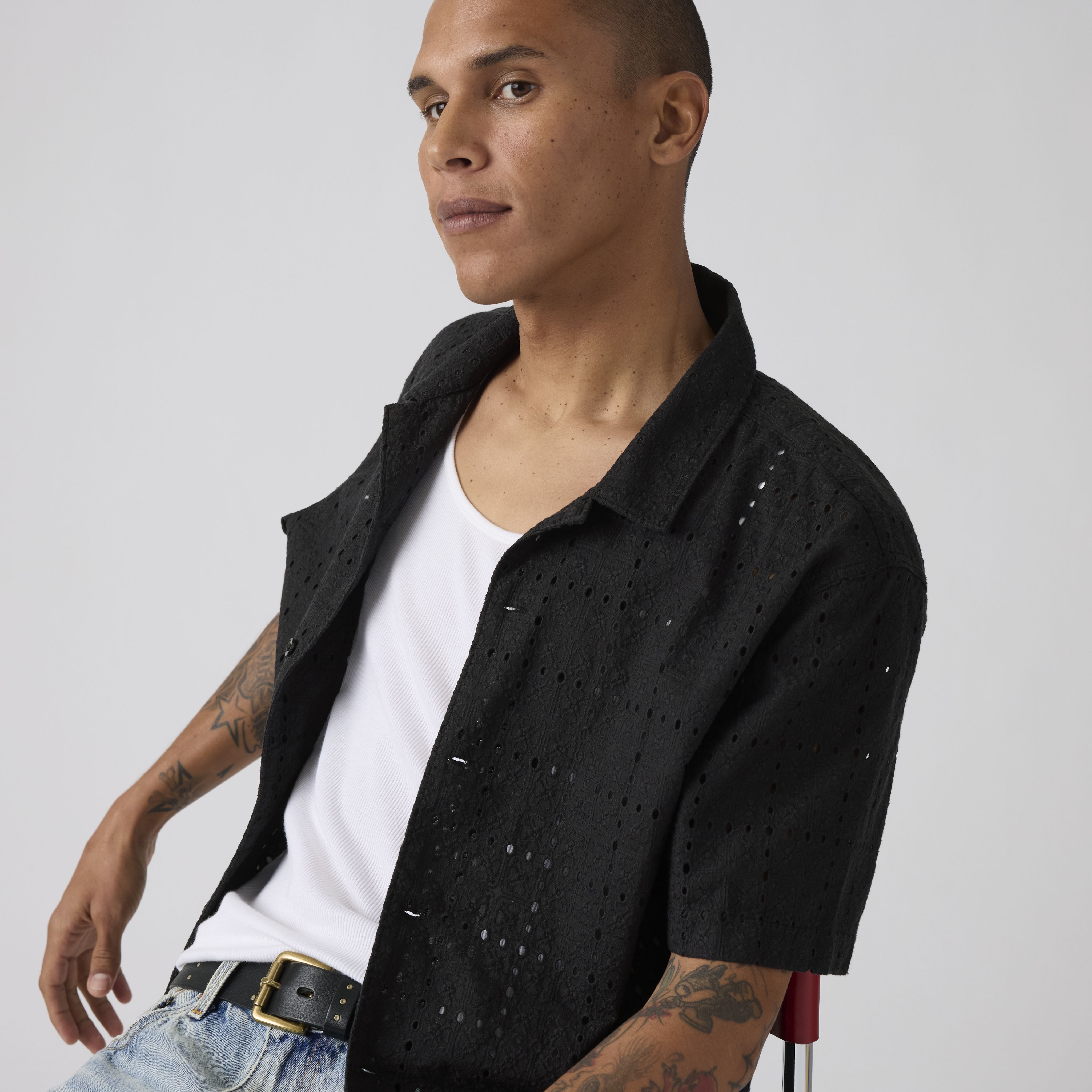 Sunset Camp Eyelet Shirt 2