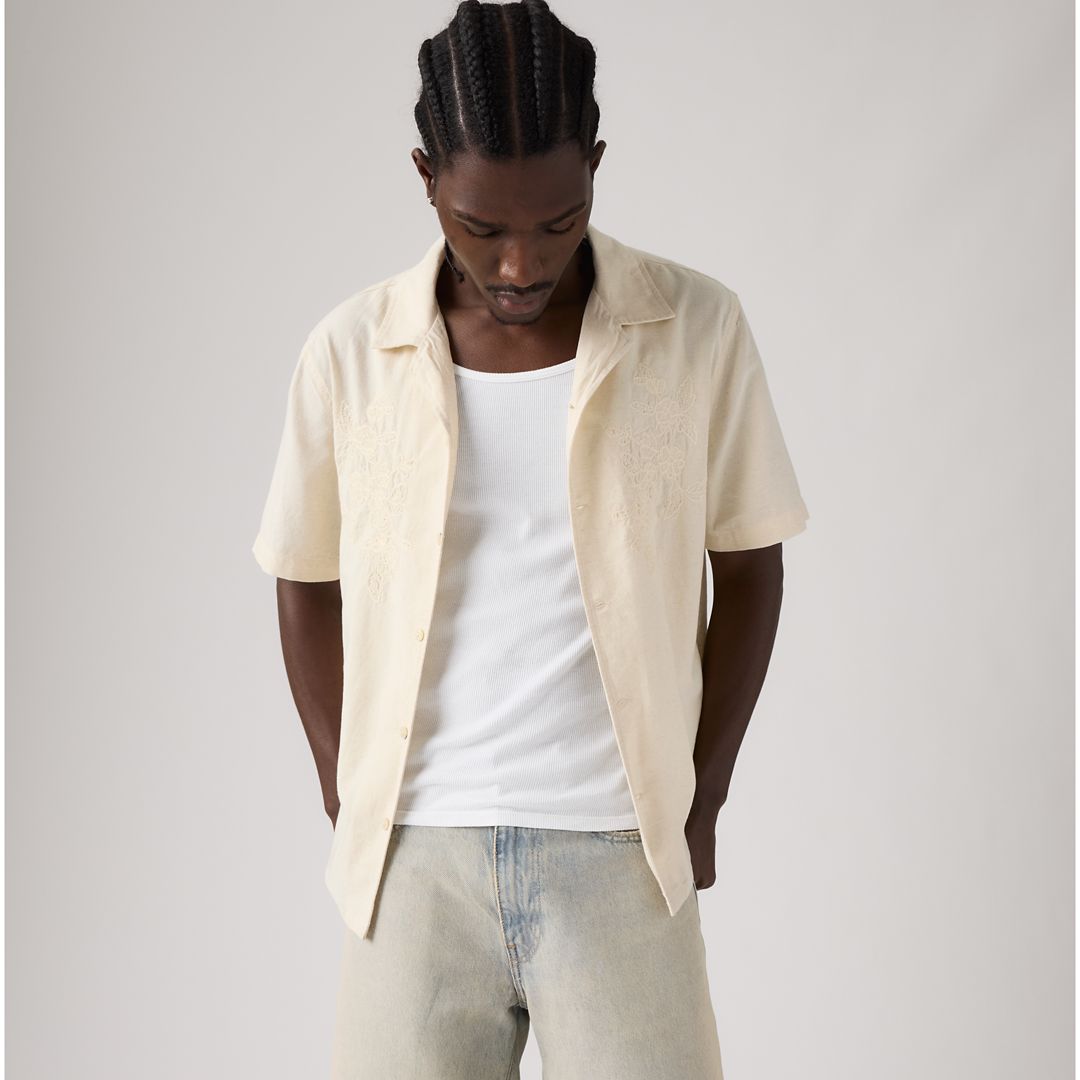 Levi's Sunset Camp Cotton Linen Shirt - Men's XXL