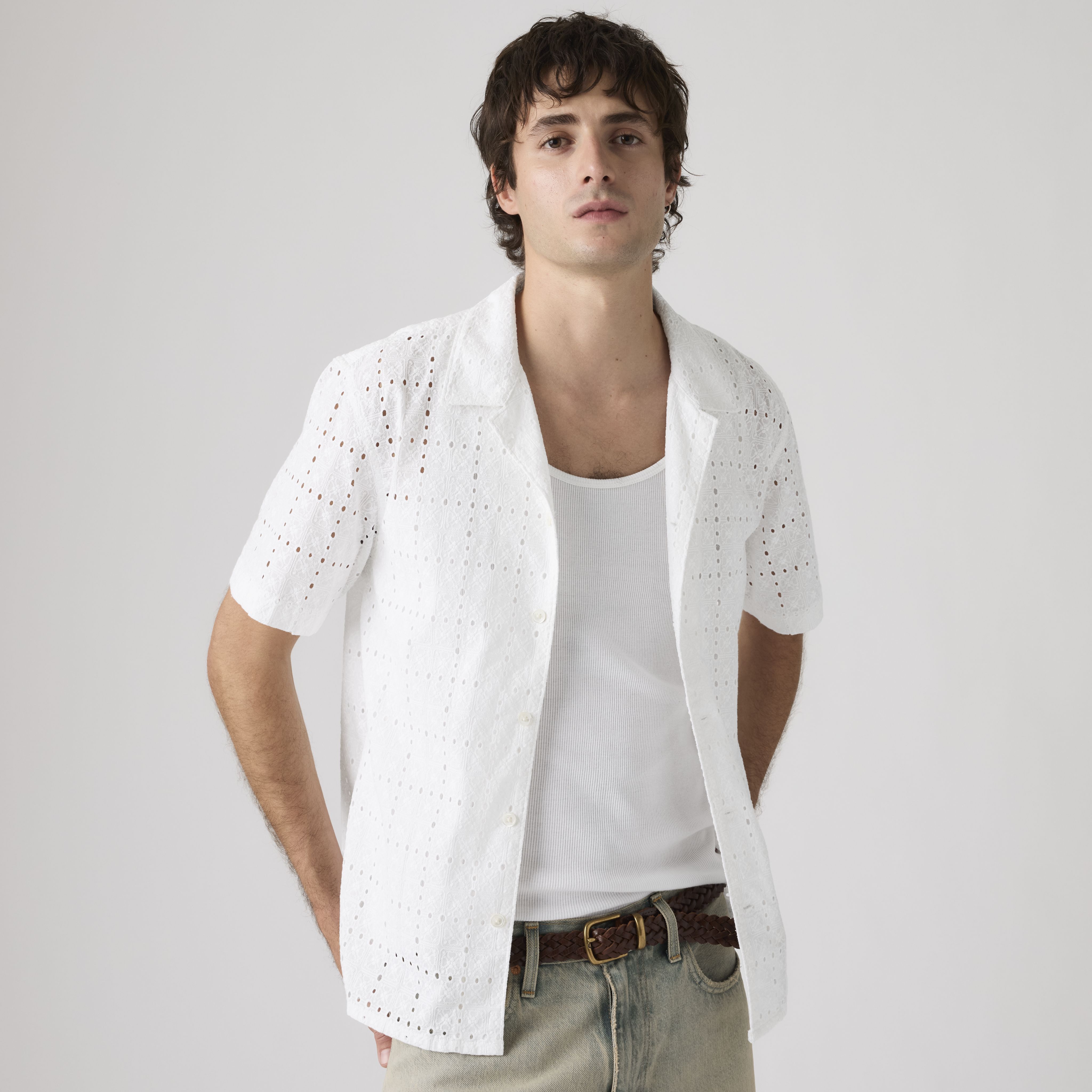 Sunset Camp Eyelet Shirt 1