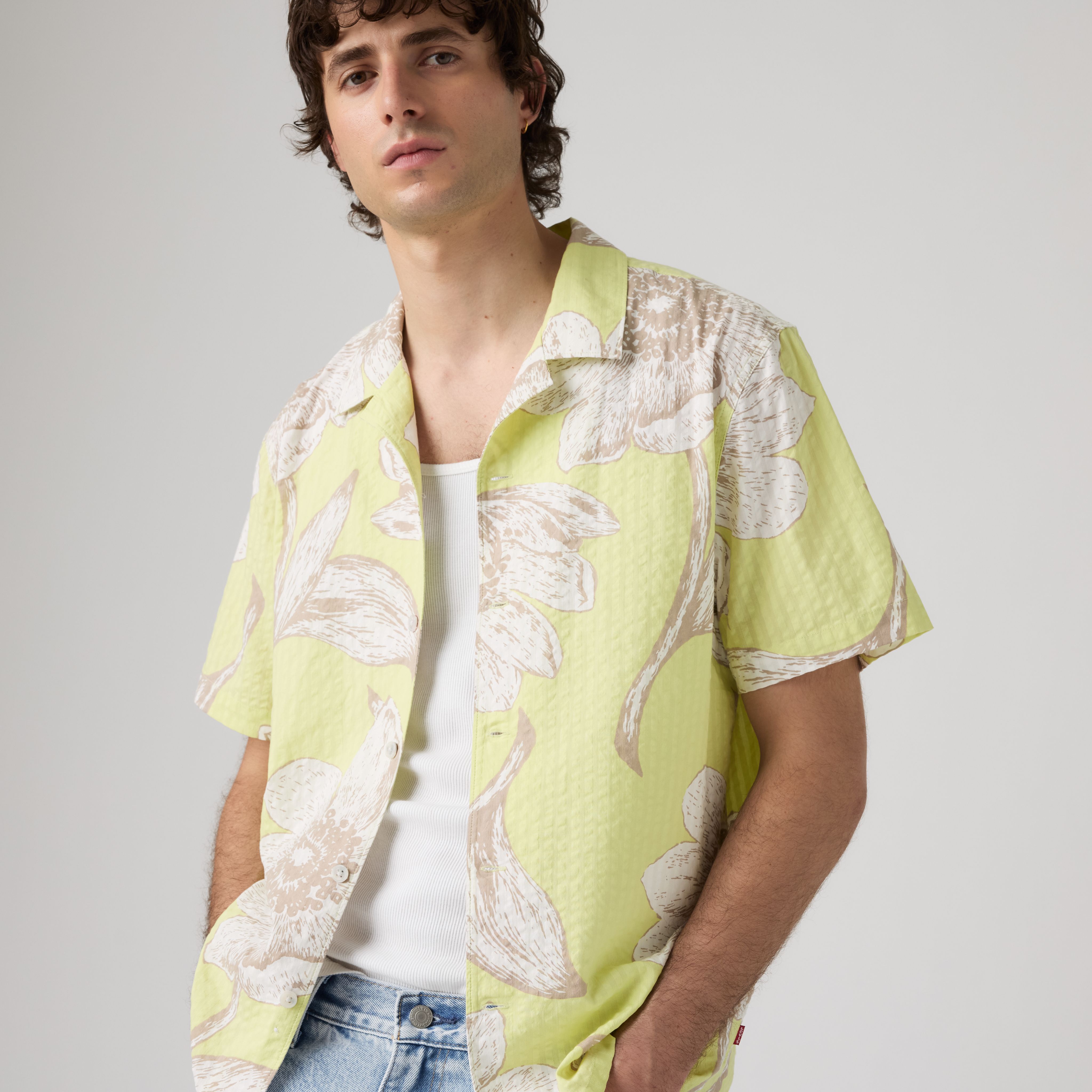 Sunset Standard Seersucker Camp Shirt 2