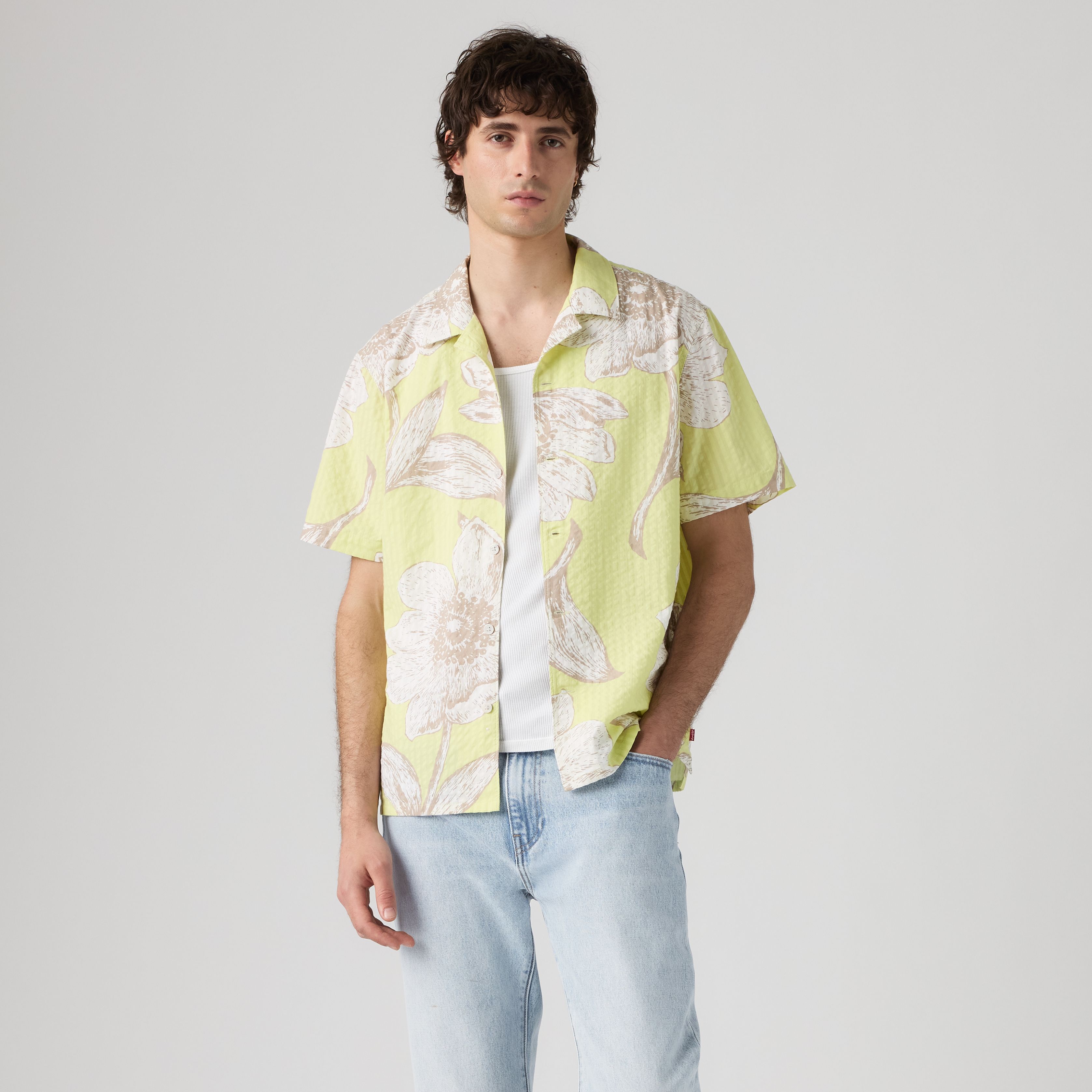 Sunset Standard Seersucker Camp Shirt 15