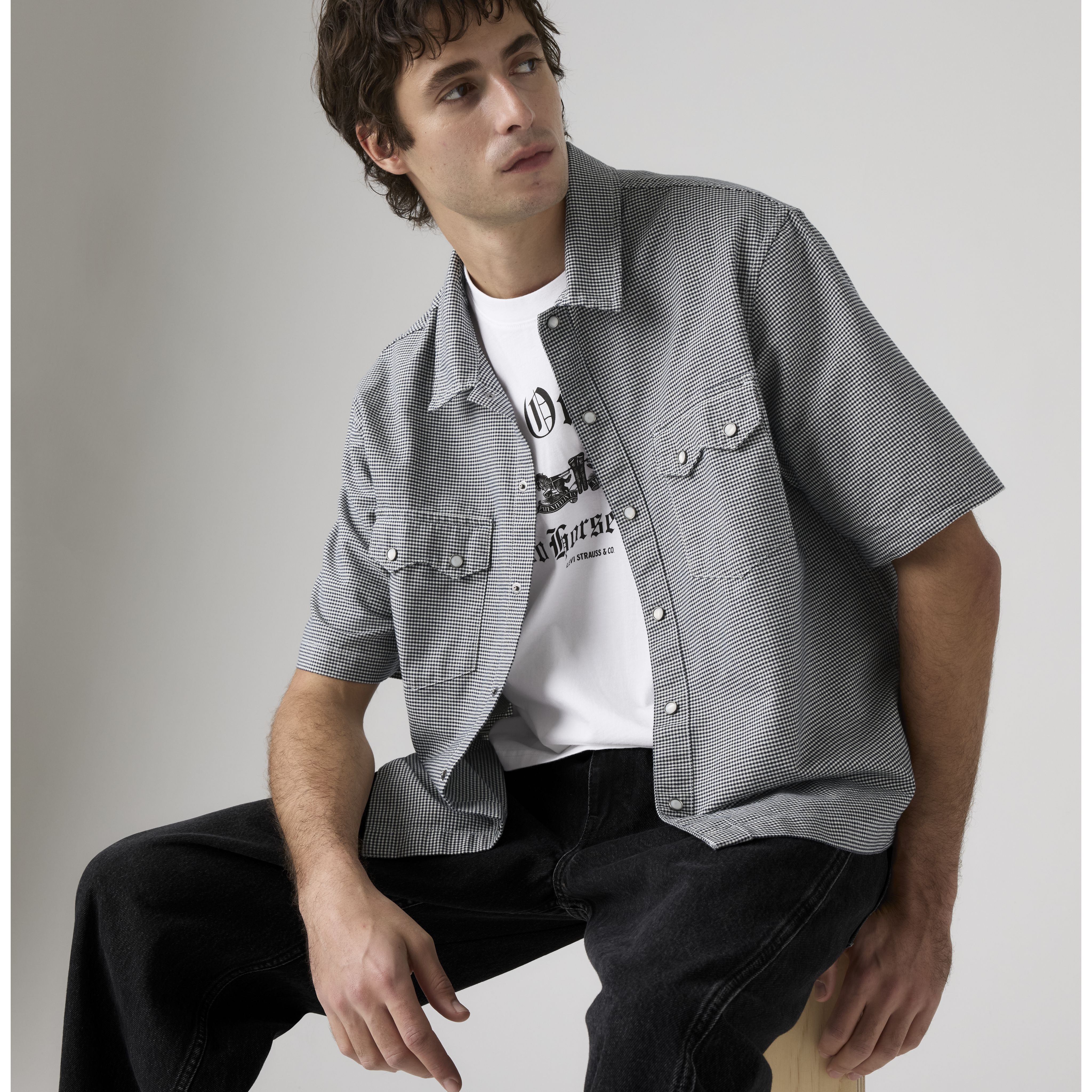 Camicia western Lightweight boxy manica corta 2