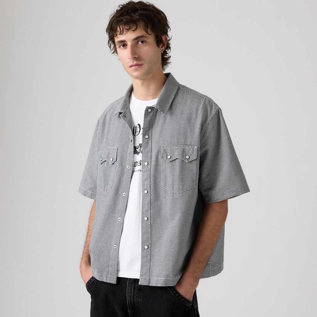 Levi's Short-Sleeve Boxy Western Shirt Chambray - Men's