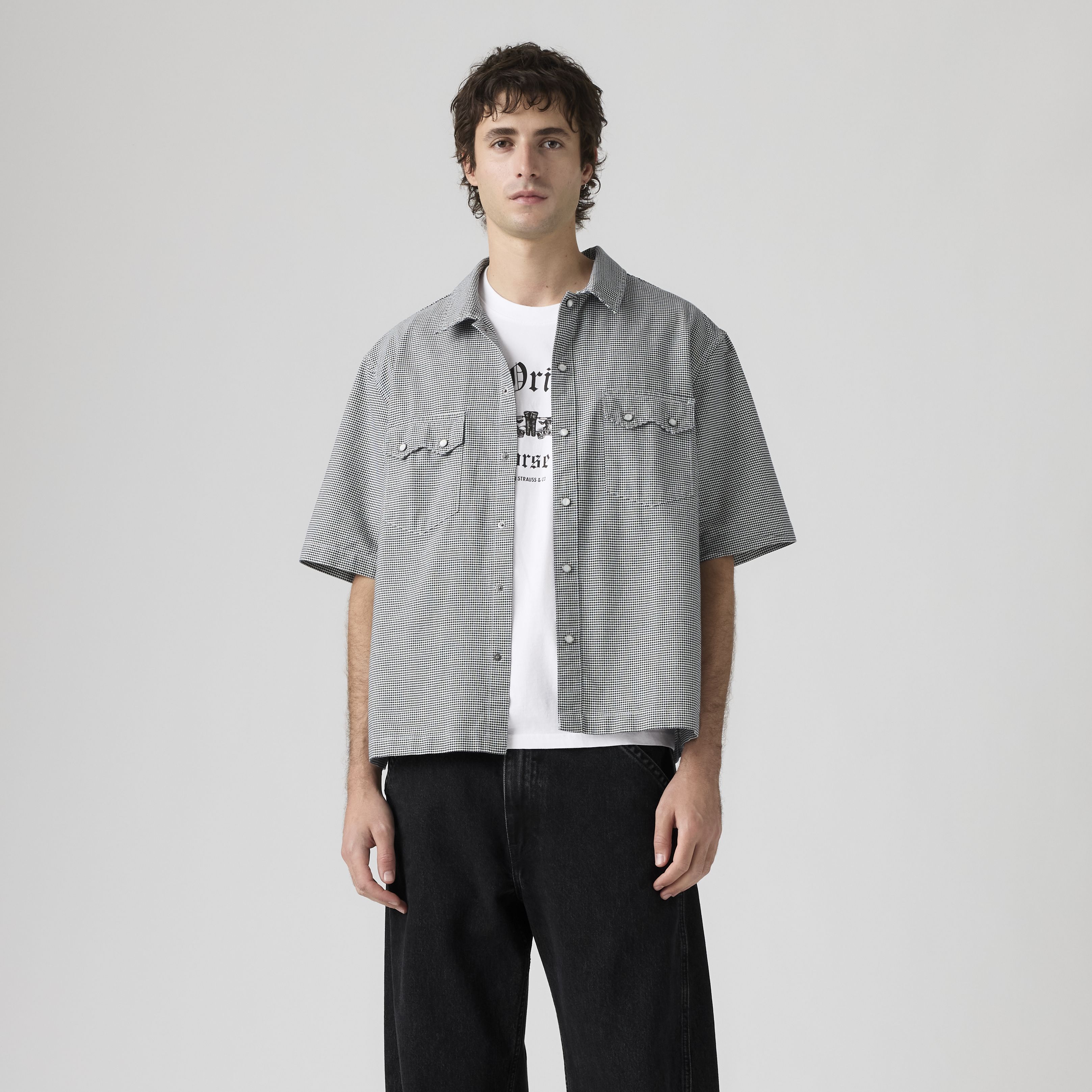 Short-Sleeve Boxy Western Shirt 6