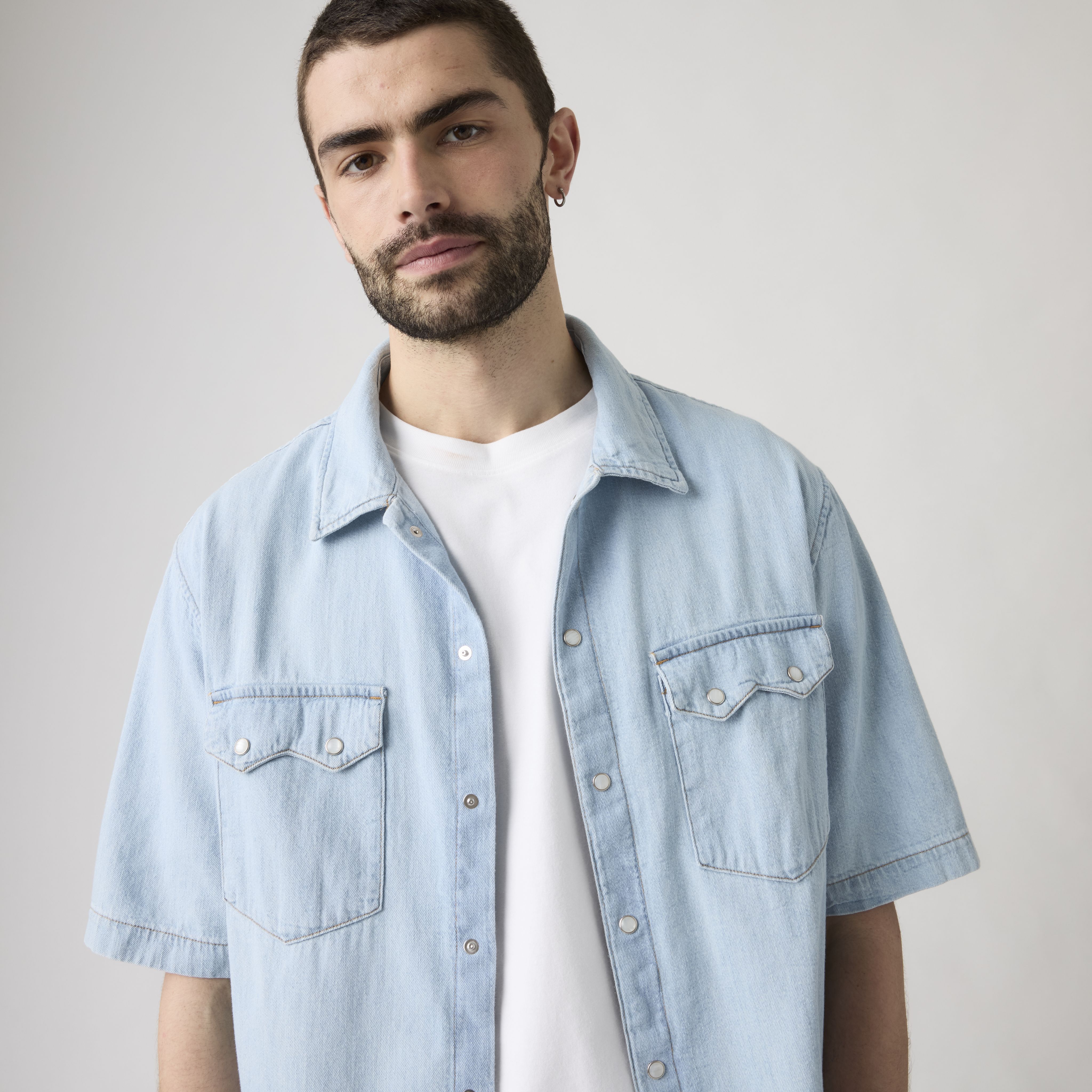 Short-Sleeve Boxy Western Shirt 2