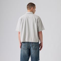 Boxy Western Short-Sleeve Shirt — Smokey Cloud - Grey 4