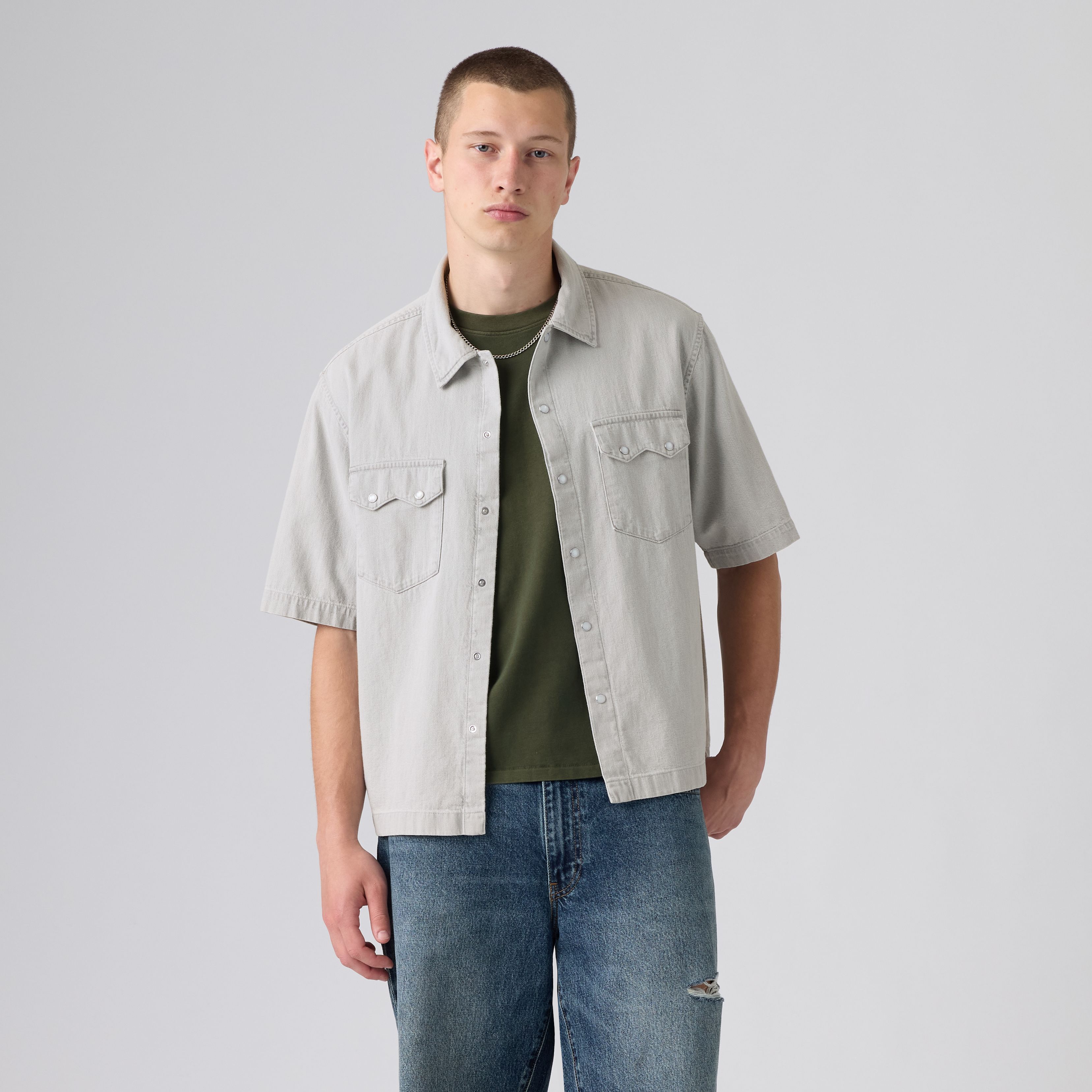 Chemise western manche courte carrée Levi’sMD pour homme 3