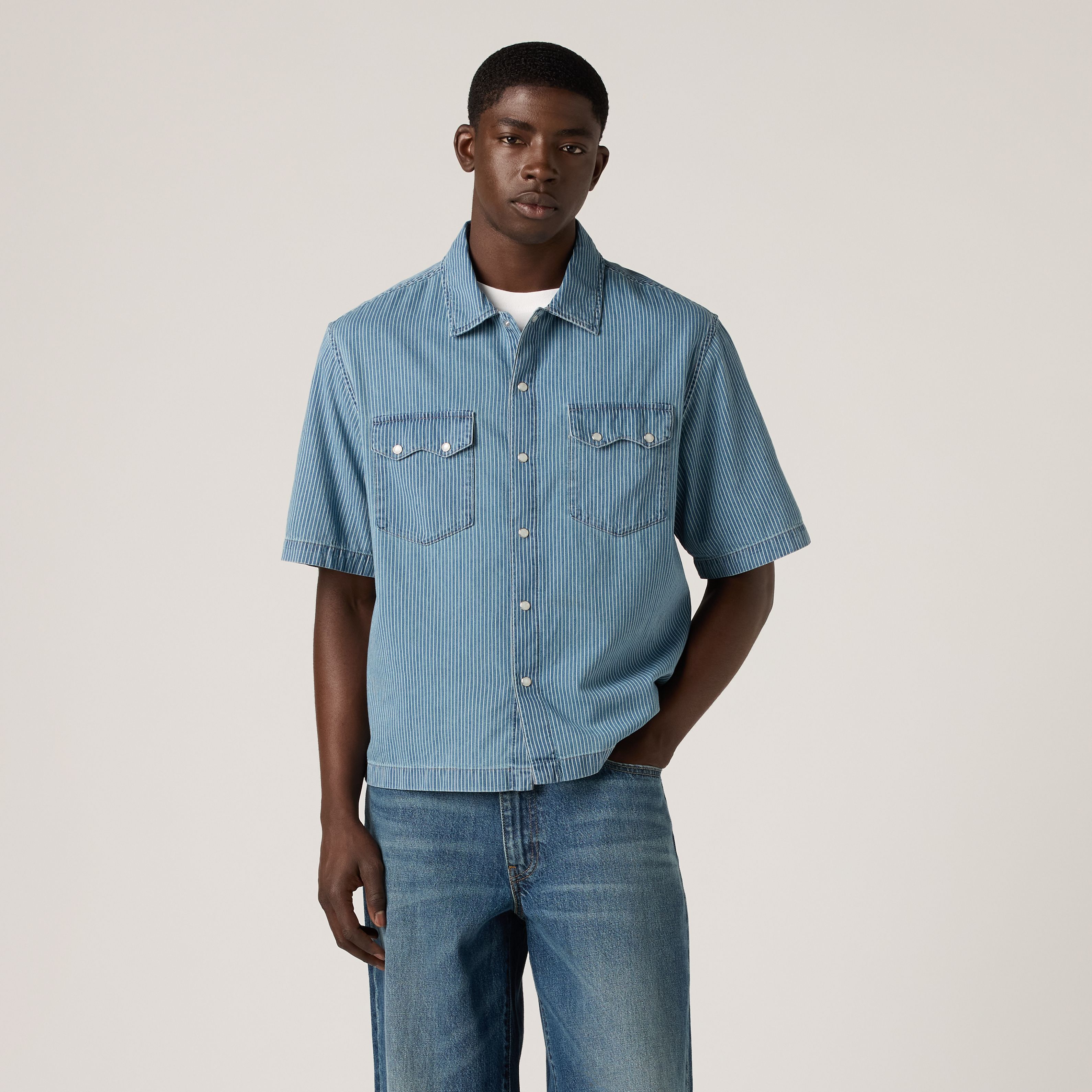 Short-Sleeve Boxy Western Shirt 3