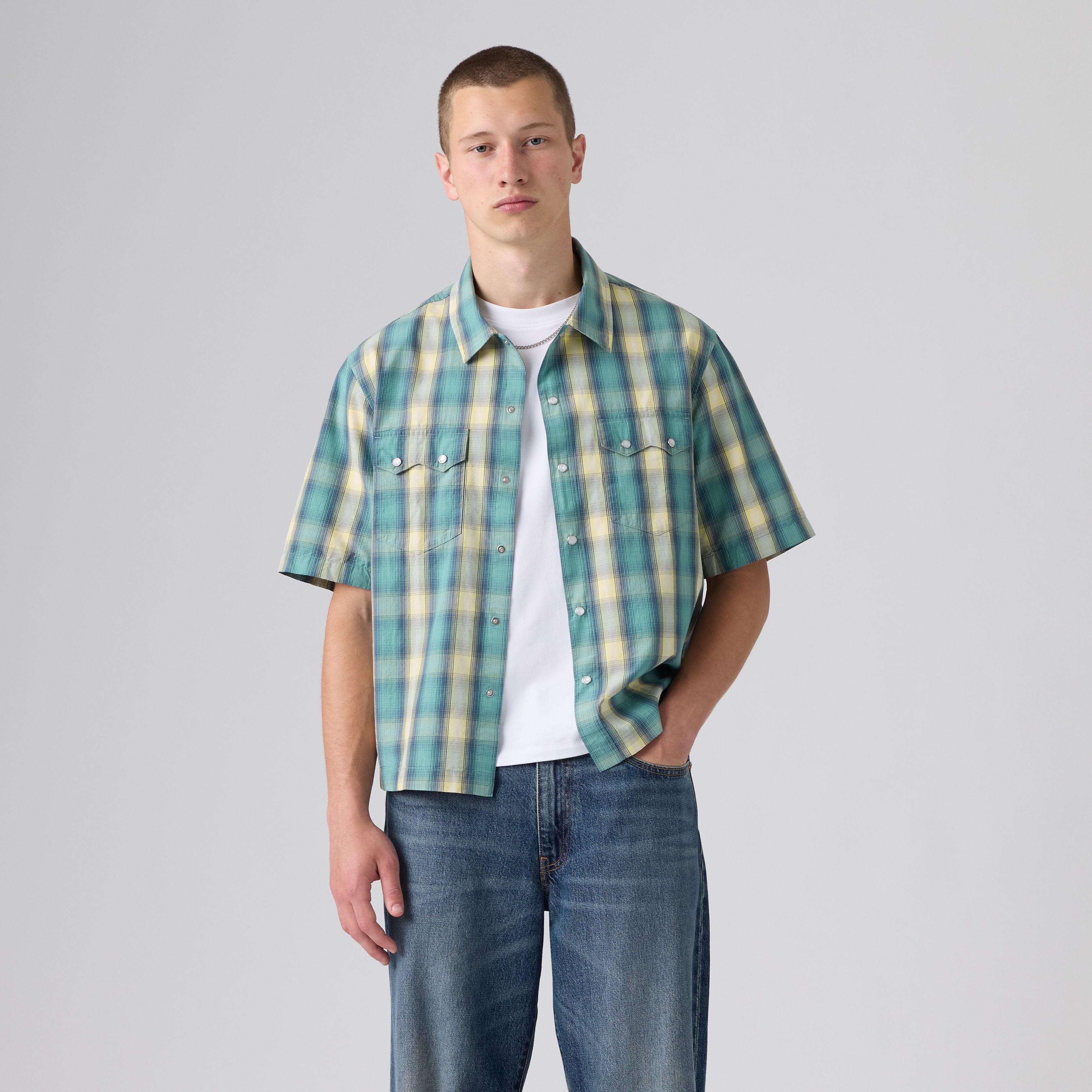 Short-Sleeve Boxy Western Shirt 3