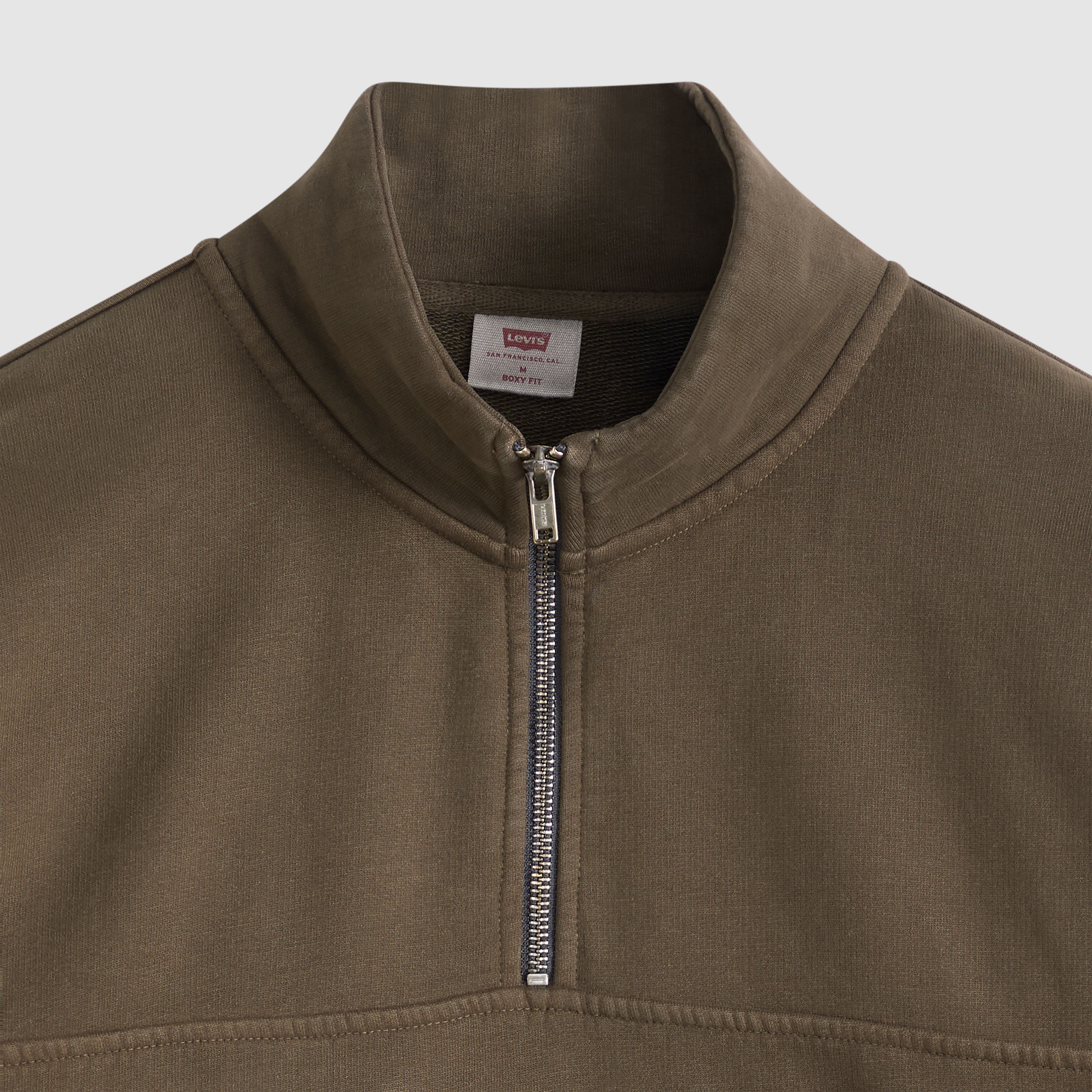 Boxy Quarter Zip Sweatshirt 6