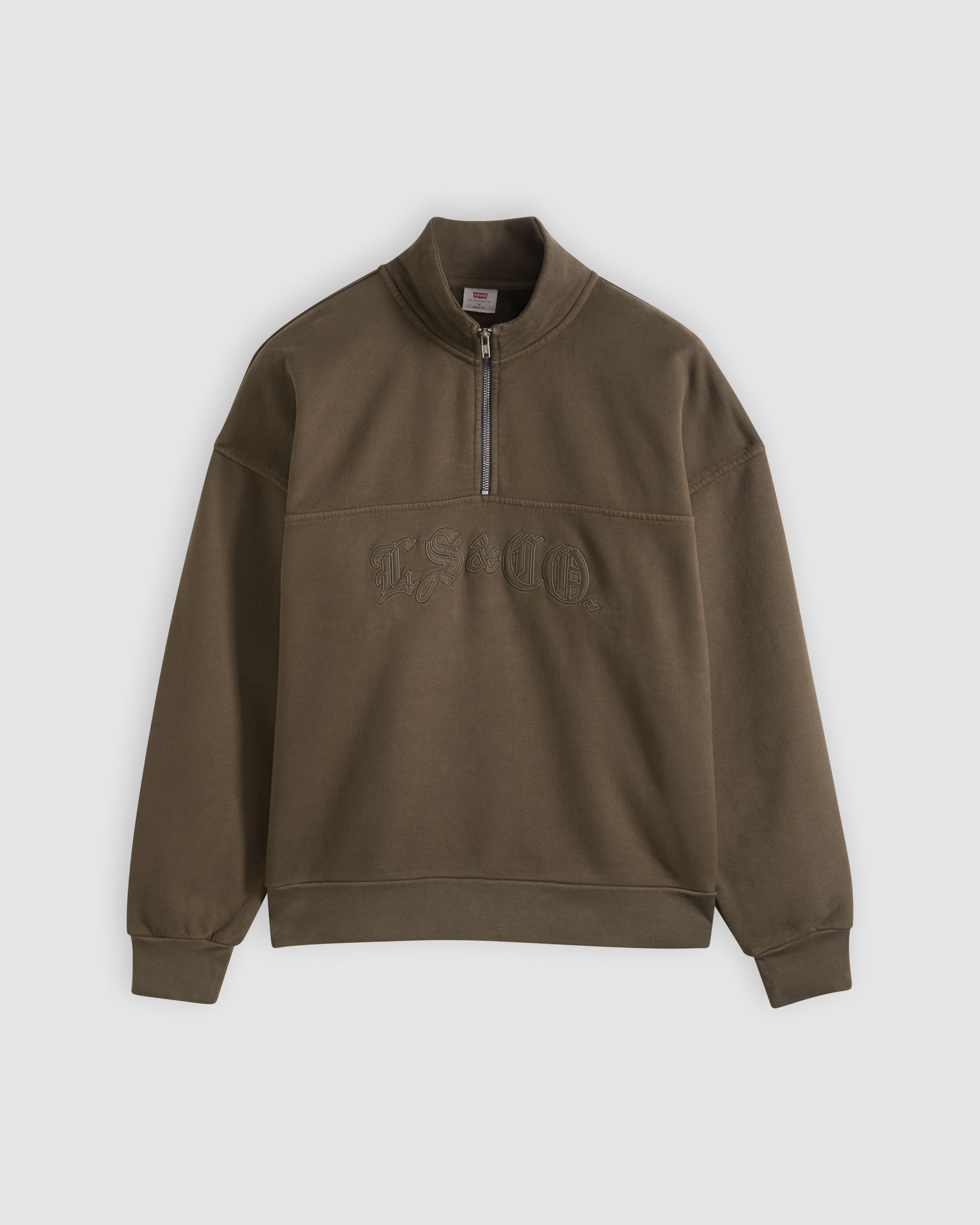 Boxy Quarter Zip Sweatshirt 5