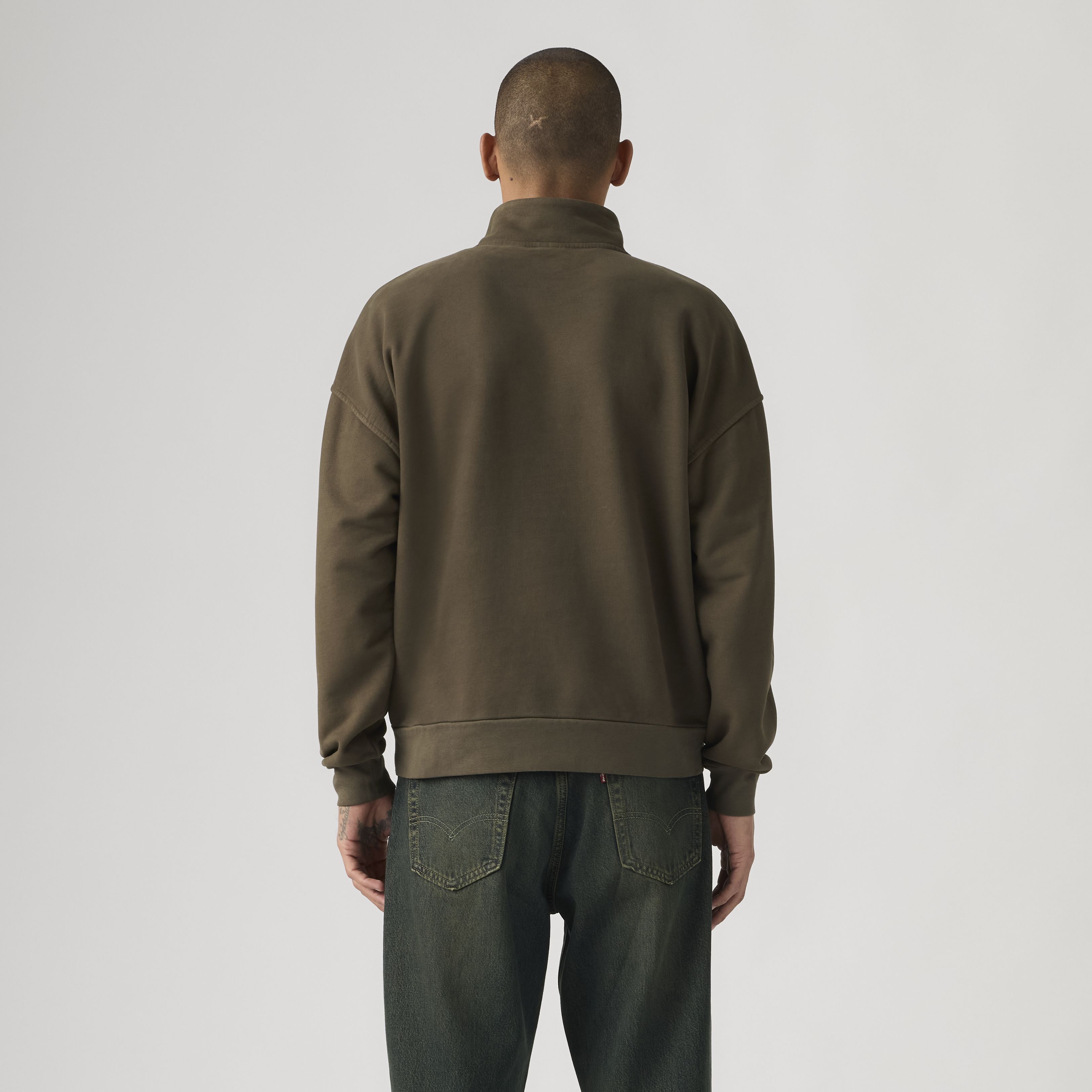 Boxy Quarter Zip Sweatshirt 4