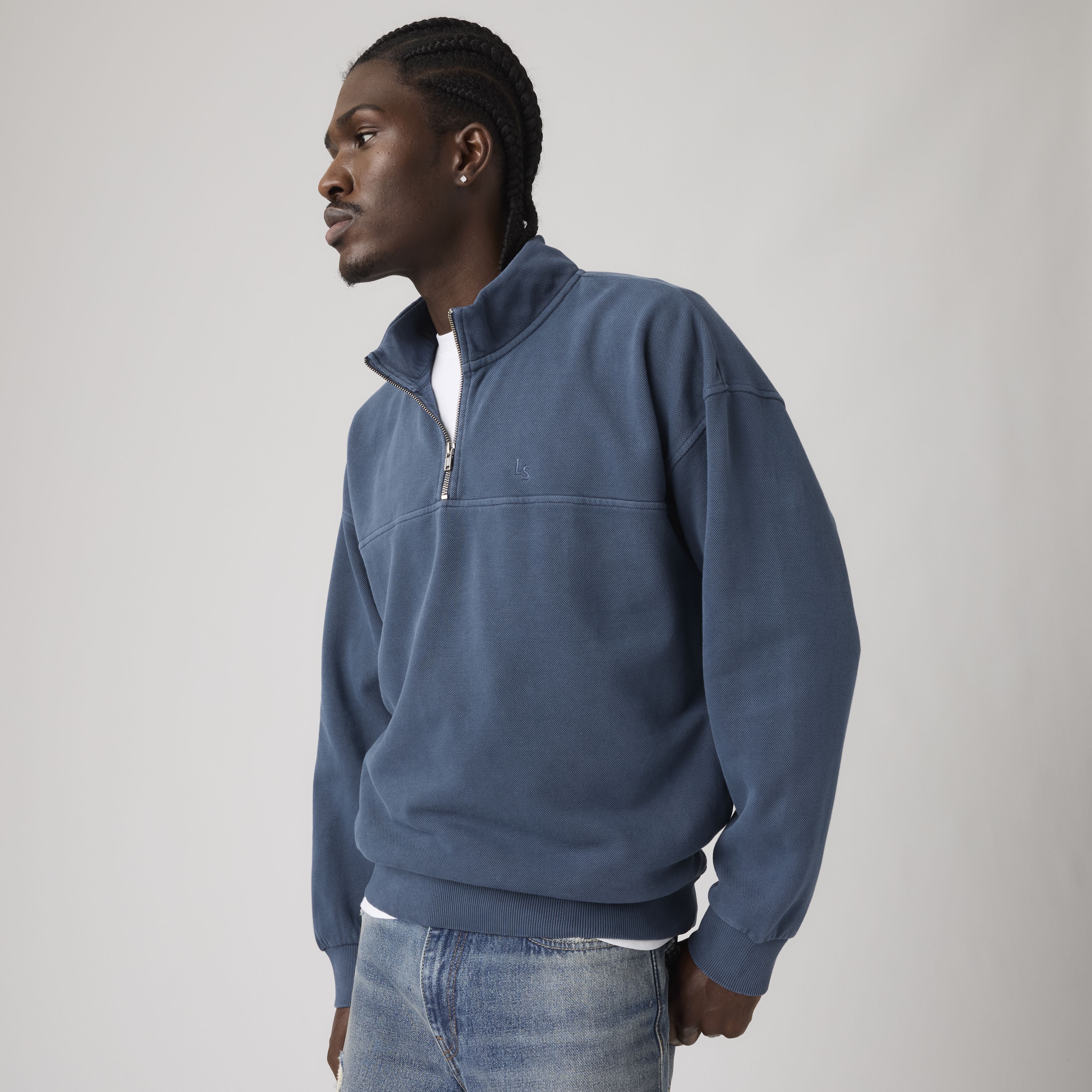 Sweat-shirt 1⁄4 zip Marina 1