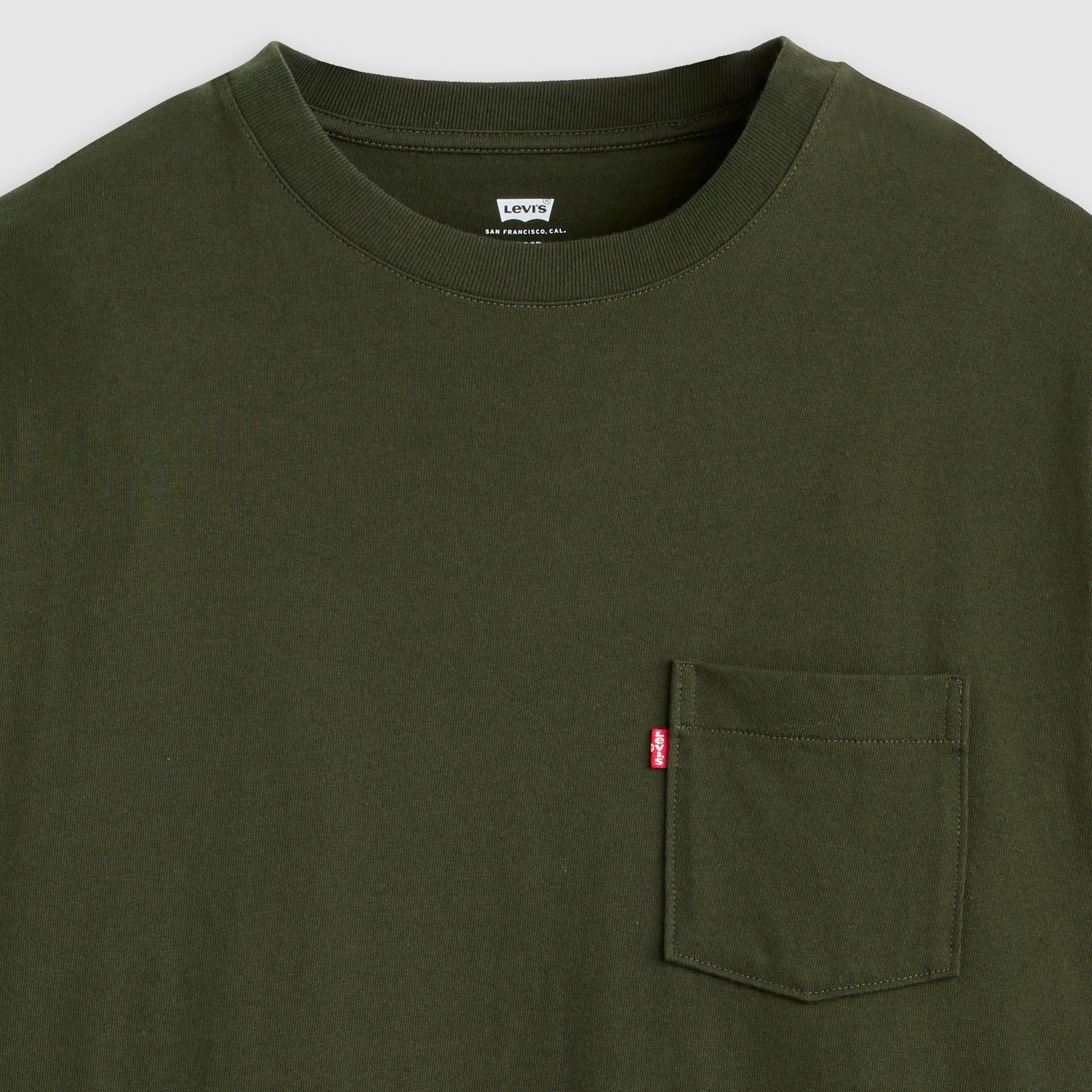 Pocket T-shirt met halflange mouwen 6