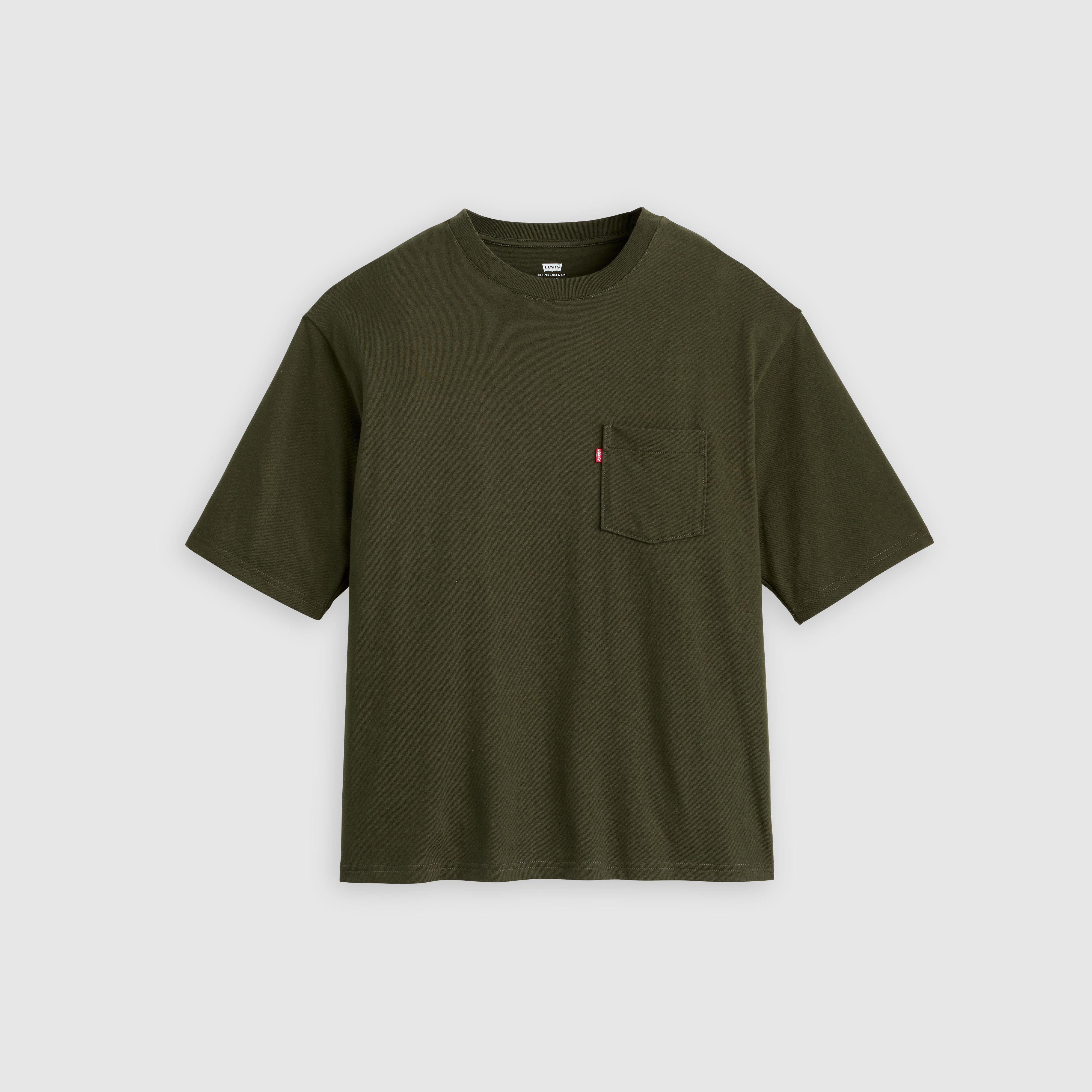 Pocket T-shirt met halflange mouwen 5