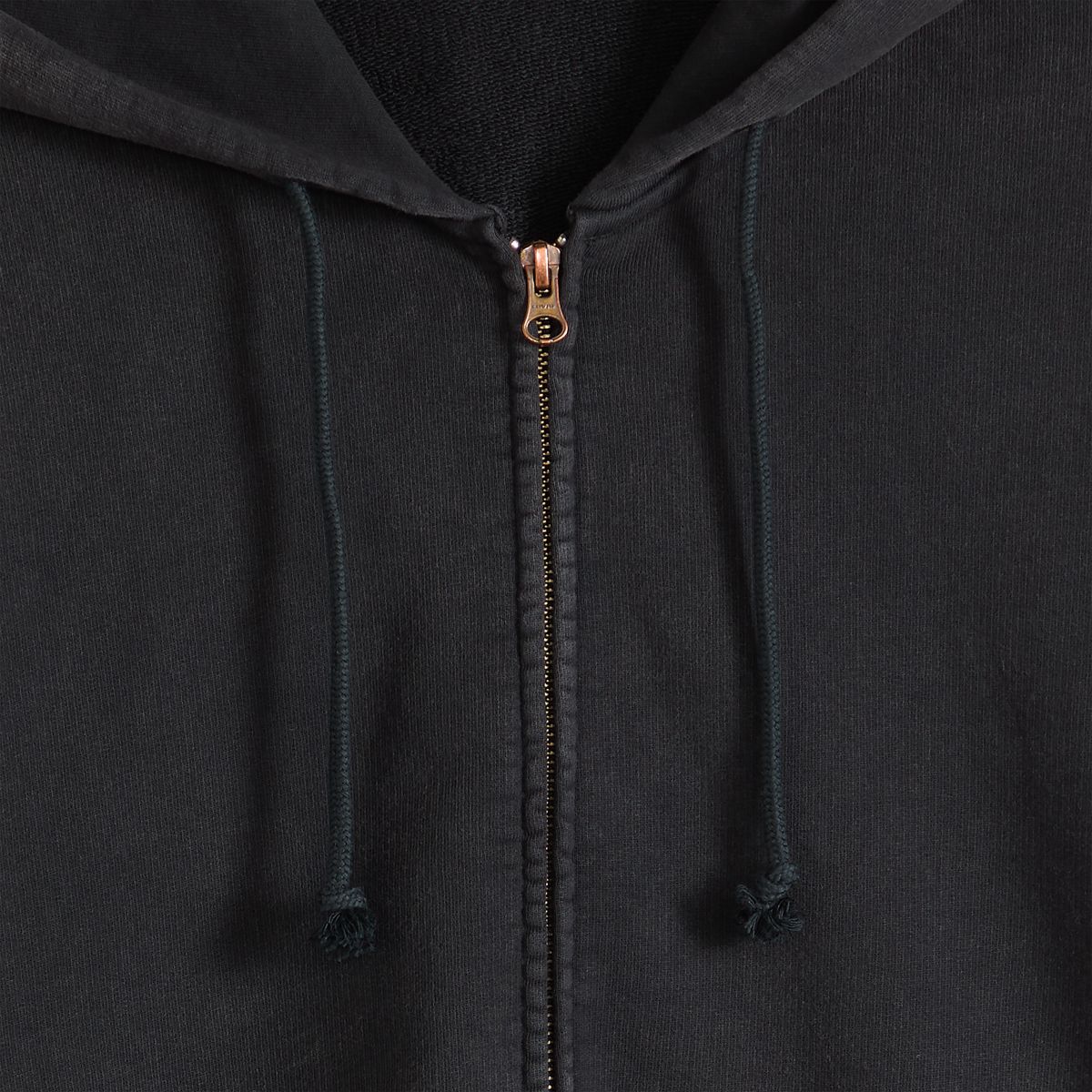 Hayes Boxy Full-Zip Sweatshirt — Post-grunge Jet Black - Black