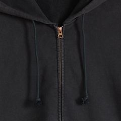 Hayes Boxy Full-Zip Sweatshirt — Post-grunge Jet Black - Black 6