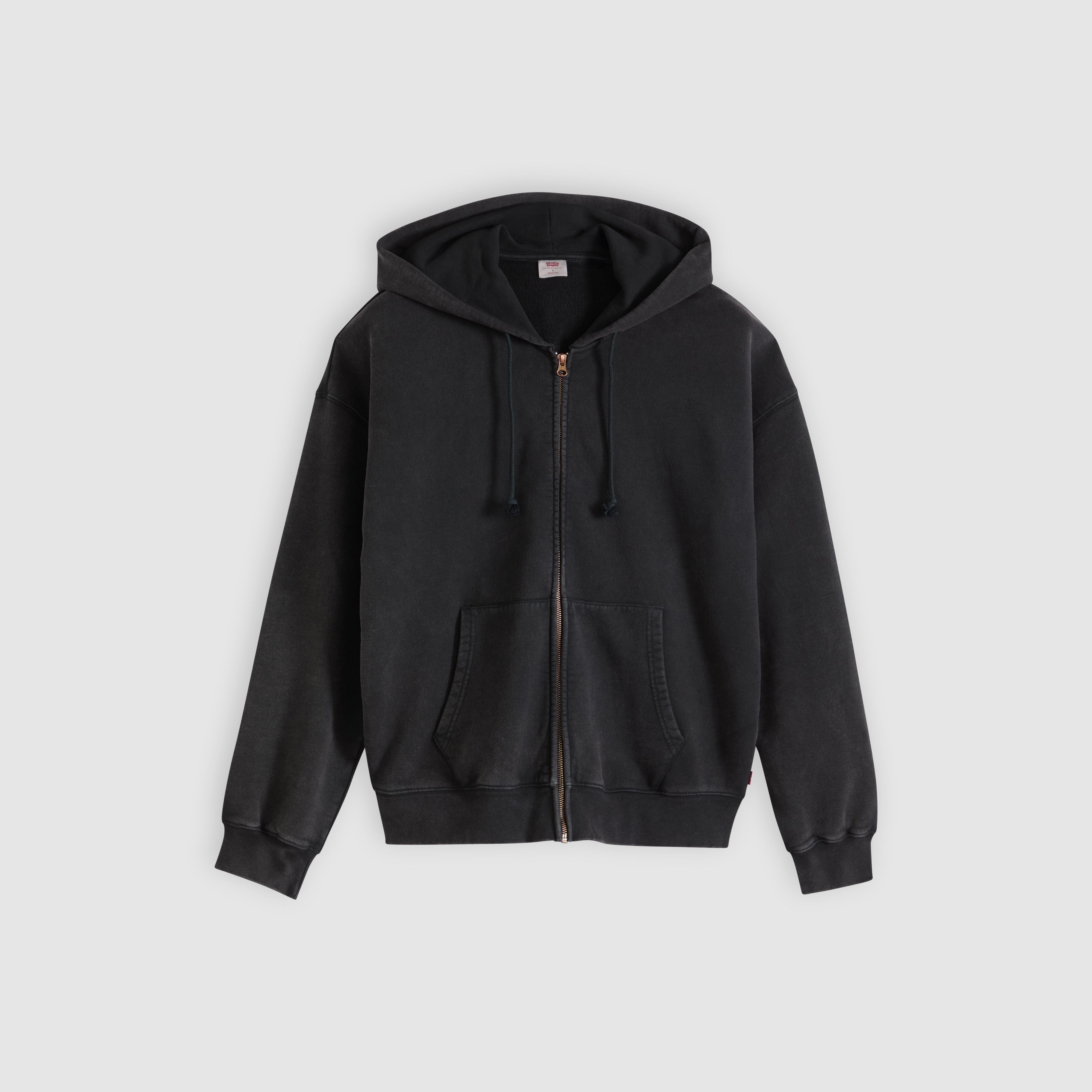 Hayes Boxy Grunge Wash Full-Zip Sweatshirt 1